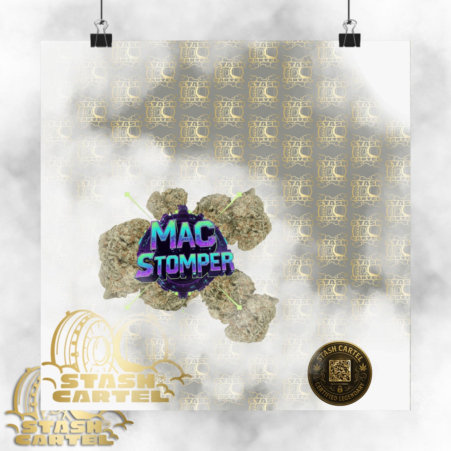 👟🪐 MAC Stomper Poster – Potent Hybrid with Creamy Gas & Cosmic Body High