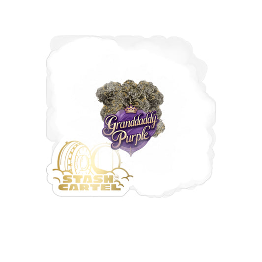 Granddaddy Purple Transparent Outdoor Sticker – Weed Art Collectible