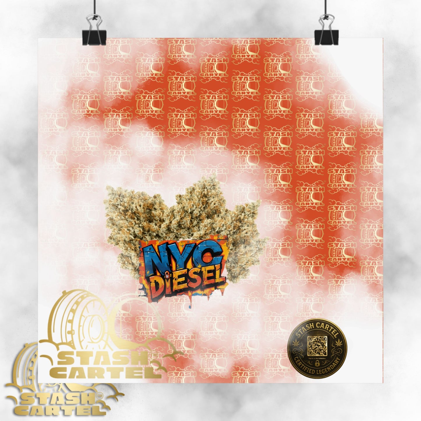 🗽⛽ NYC Diesel Poster – Iconic Sativa-Dominant Hybrid with Grapefruit Citrus & East Coast Funk