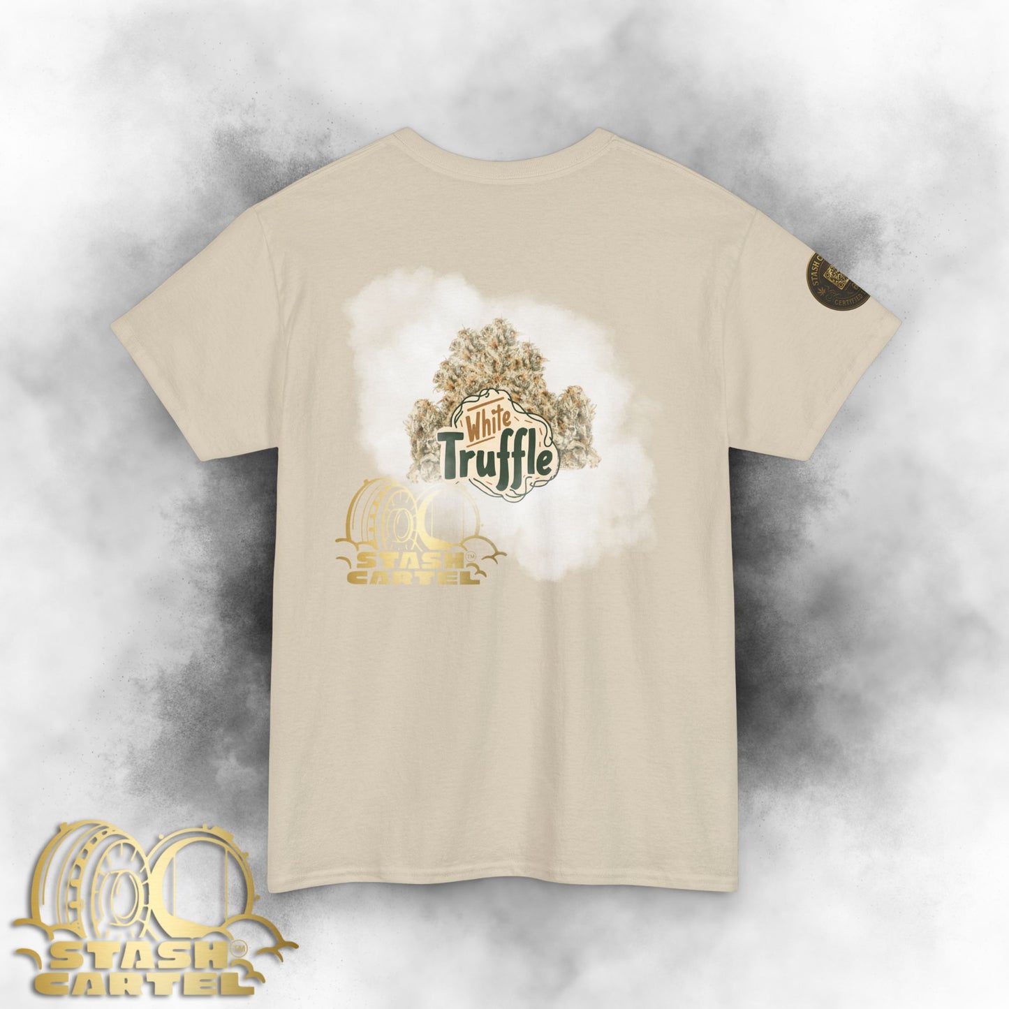 White Truffle Tee – Funky Gas Luxury Unisex Cotton Tee