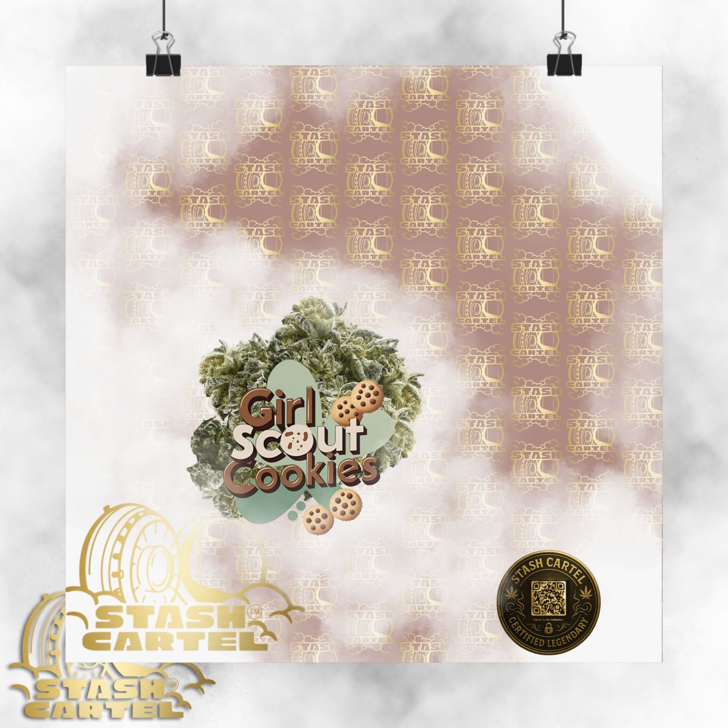 Girl Scout Cookies Legendary Hybrid Poster Art – Sweet & Loud Cannabis Decor