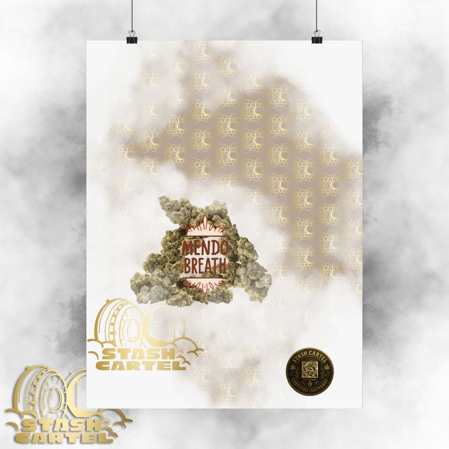 🌲💨 Mendo Breath Poster – Sweet Gas Wall Art with NorCal Indica Power