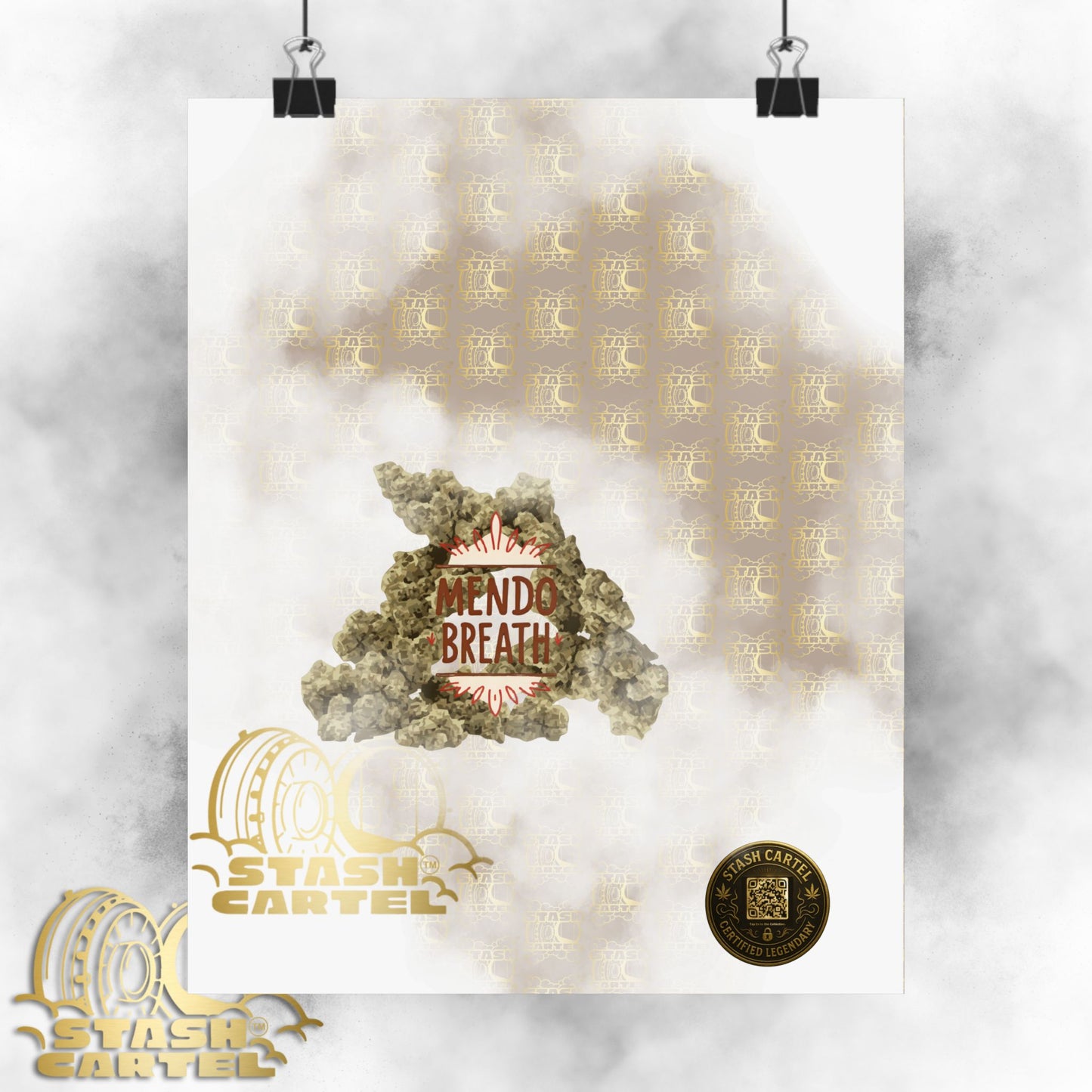 🌲💨 Mendo Breath Poster – Sweet Gas Wall Art with NorCal Indica Power