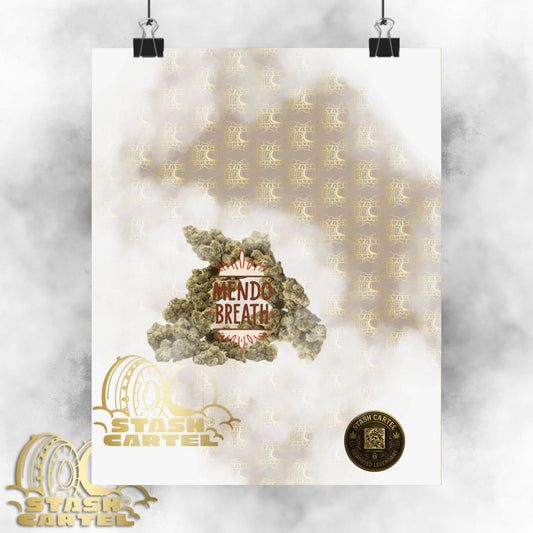 🌲💨 Mendo Breath Poster – Sweet Gas Wall Art with NorCal Indica Power