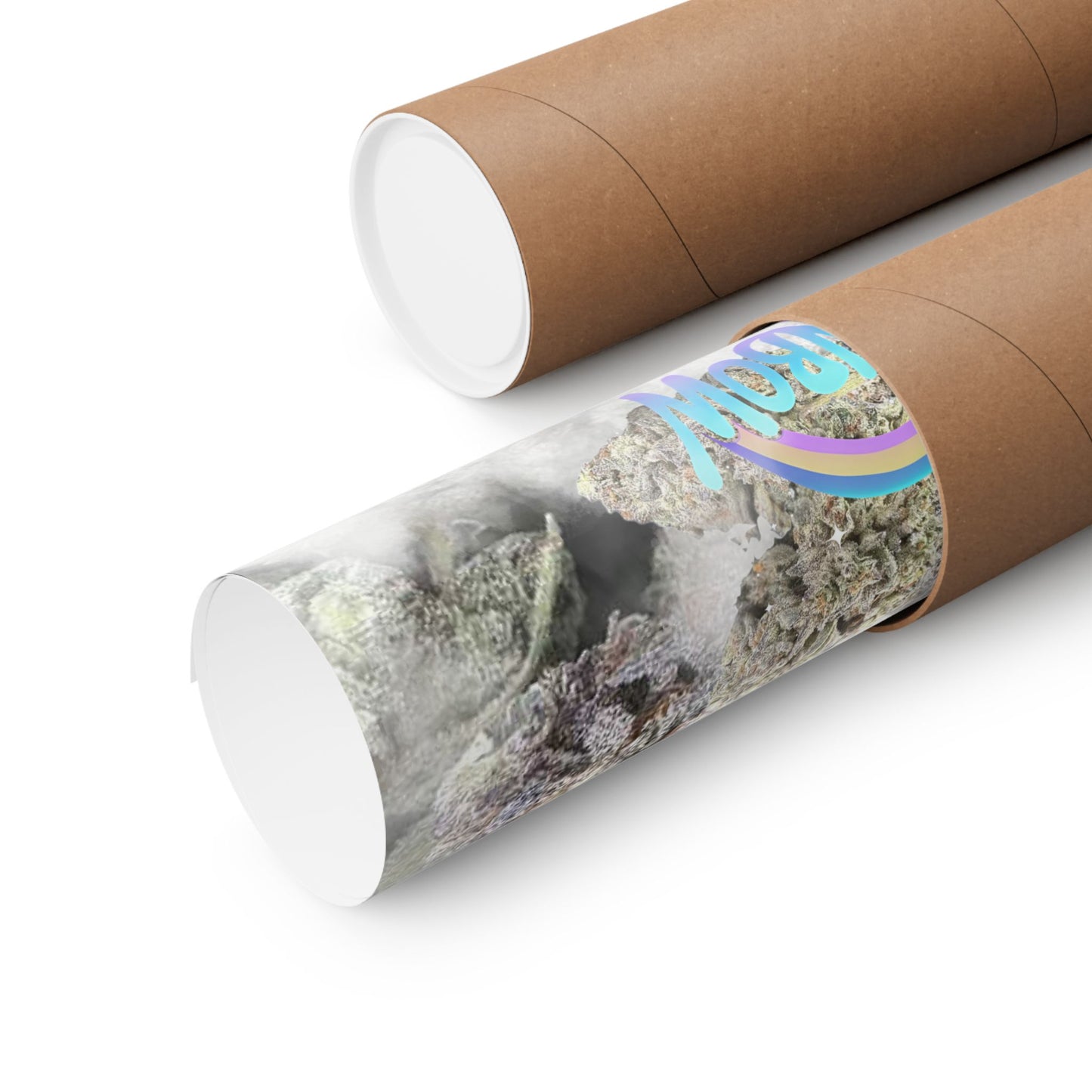 🌈🌌 Moonbow Poster – Hybrid Poster for Cosmic Calm & Candy Gas