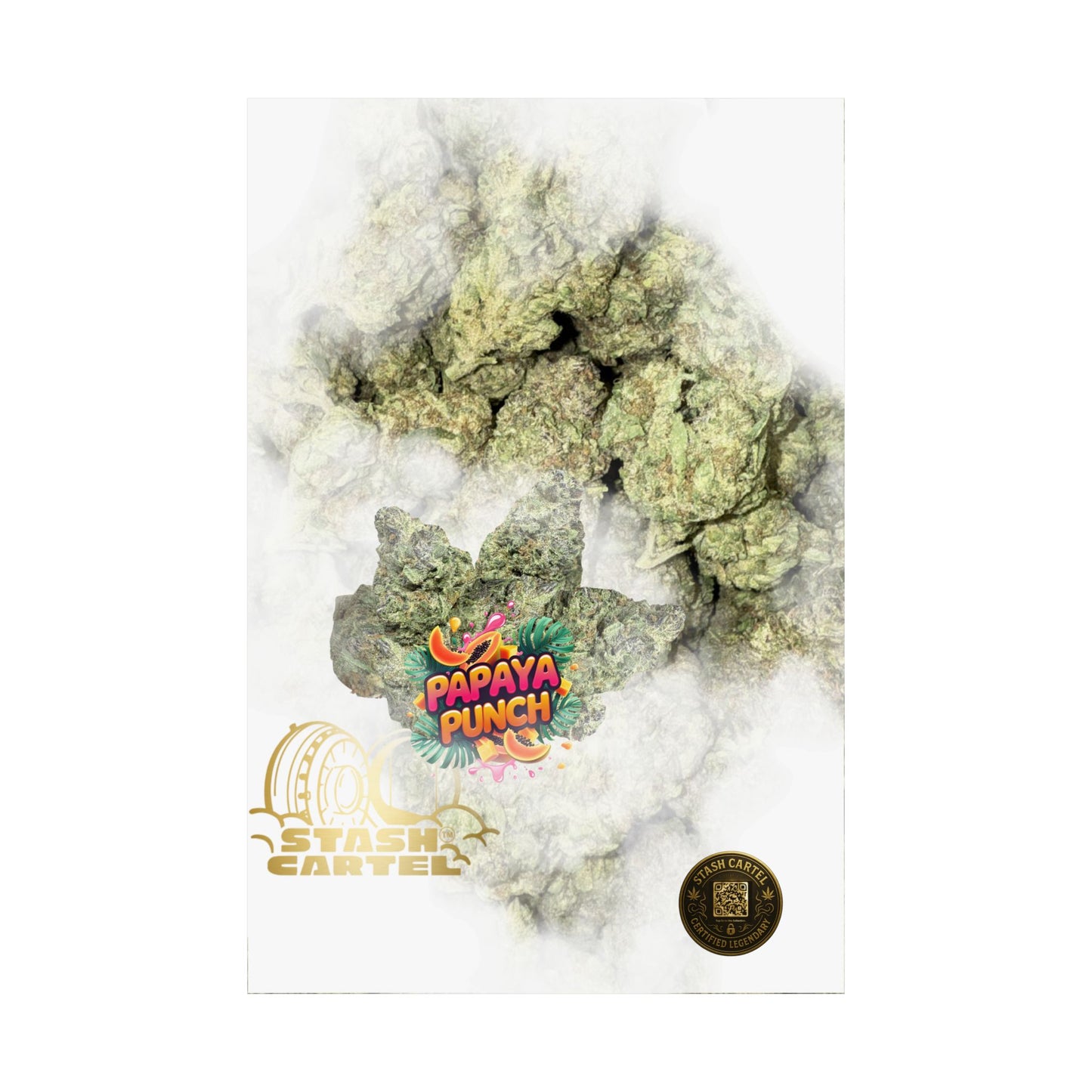 🍹🌺 Papaya Punch Poster – Sunset Indica Poster for Chill & Flavor
