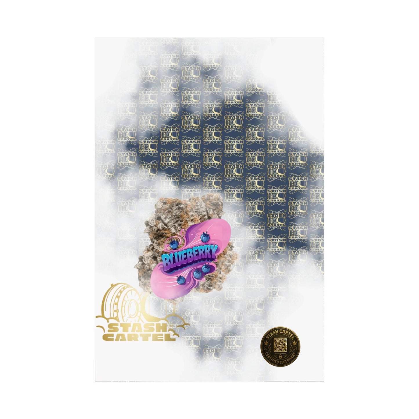 🫐🎶 Blueberry Poster – Classic Indica Poster Packed with Fruity Nostalgia