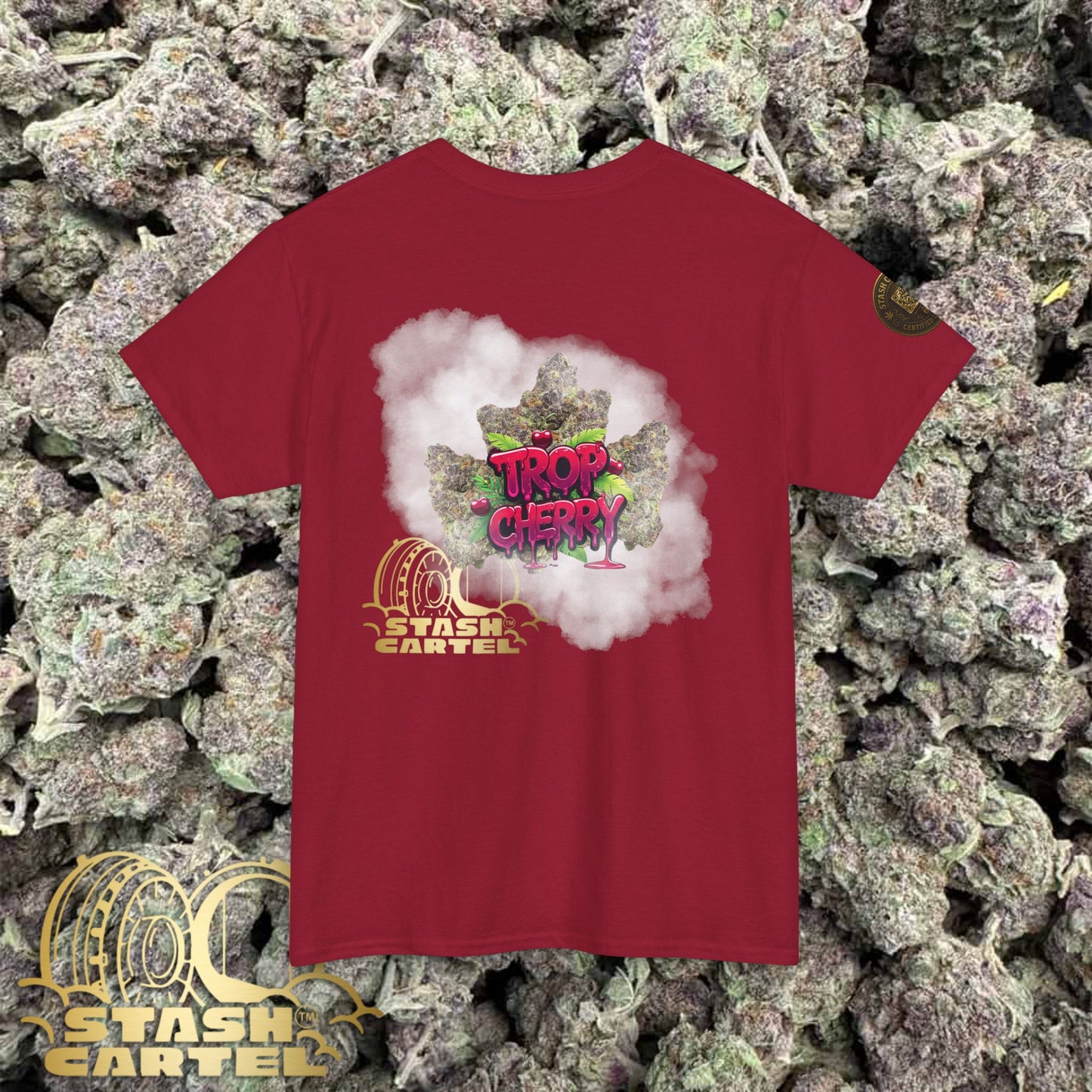 Trop Cherry Tee – Candy Gas Color Pop Unisex Cotton Tee