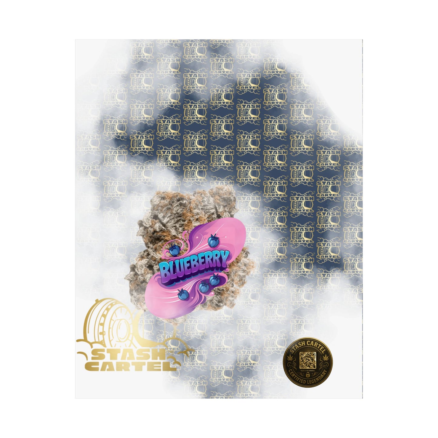 🫐🎶 Blueberry Poster – Classic Indica Poster Packed with Fruity Nostalgia