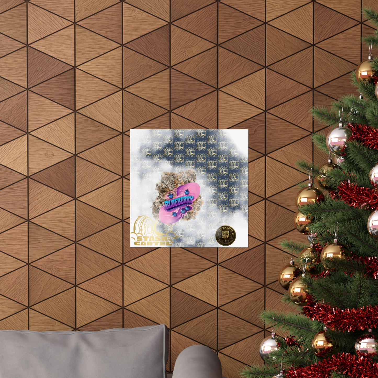 🫐🎶 Blueberry Poster – Classic Indica Poster Packed with Fruity Nostalgia