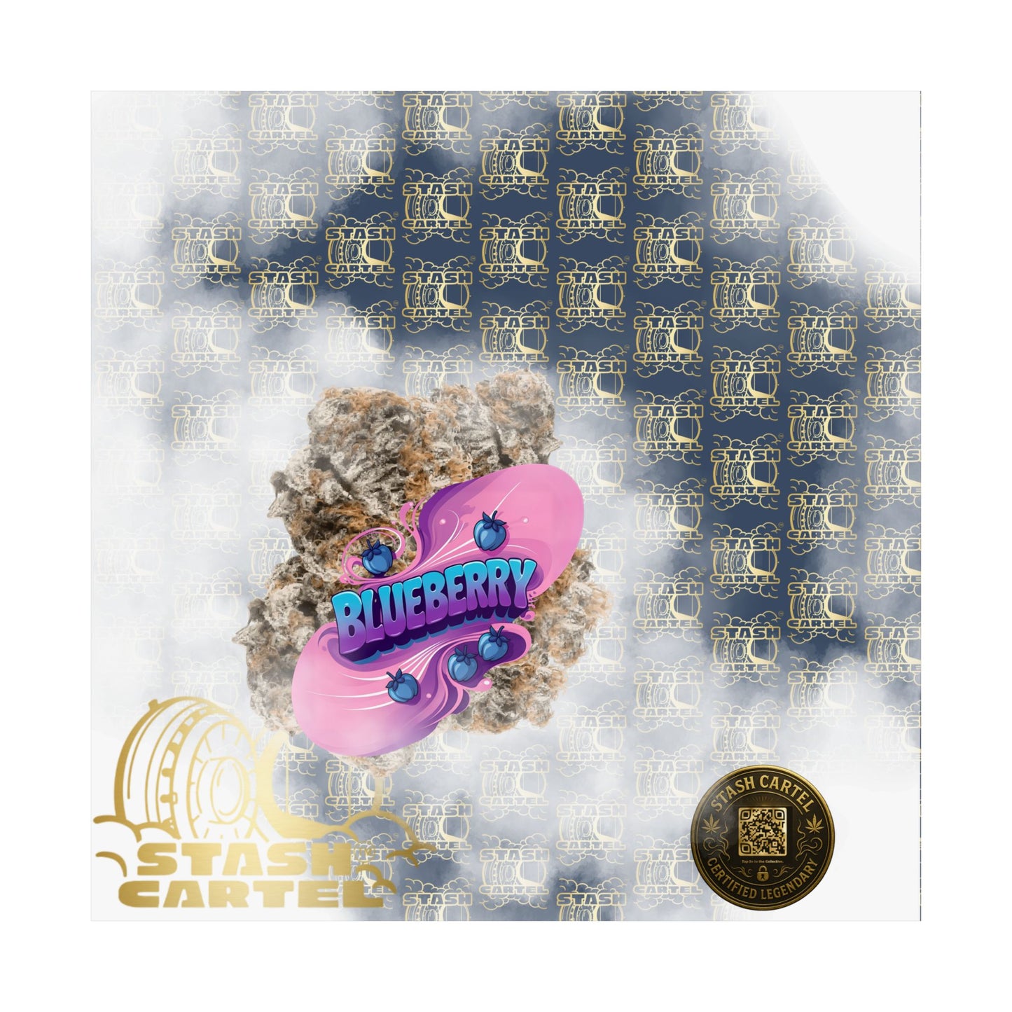 🫐🎶 Blueberry Poster – Classic Indica Poster Packed with Fruity Nostalgia