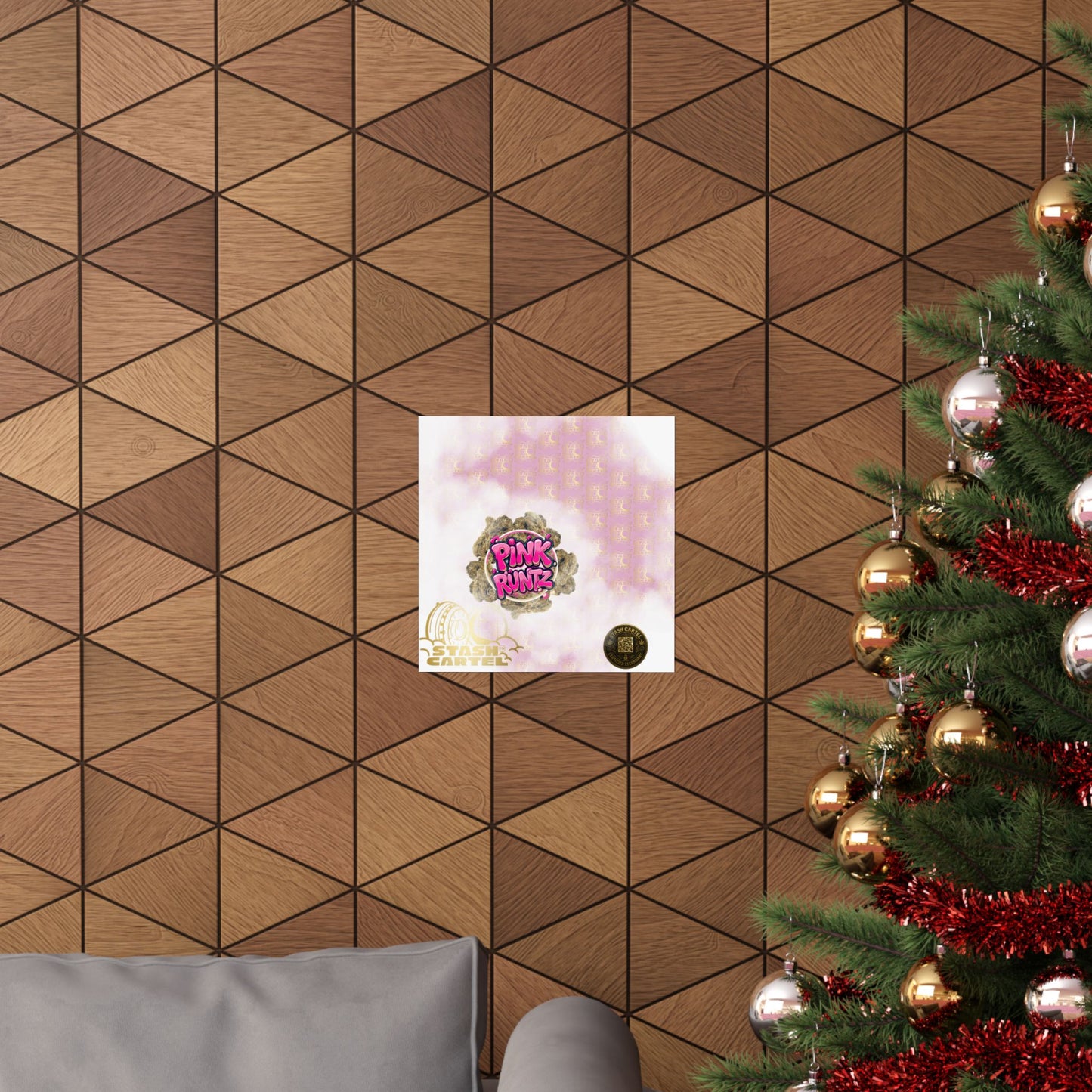 🎀🍭 Pink Runtz Poster – Designer Candy Gas Wall Art with Hybrid Bliss