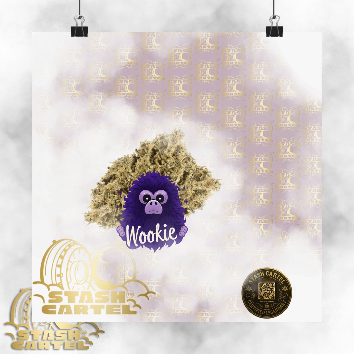 🧝‍♂️🌌 Wookie Poster – Psychedelic Funk Wall Art with Deep Indica Terps