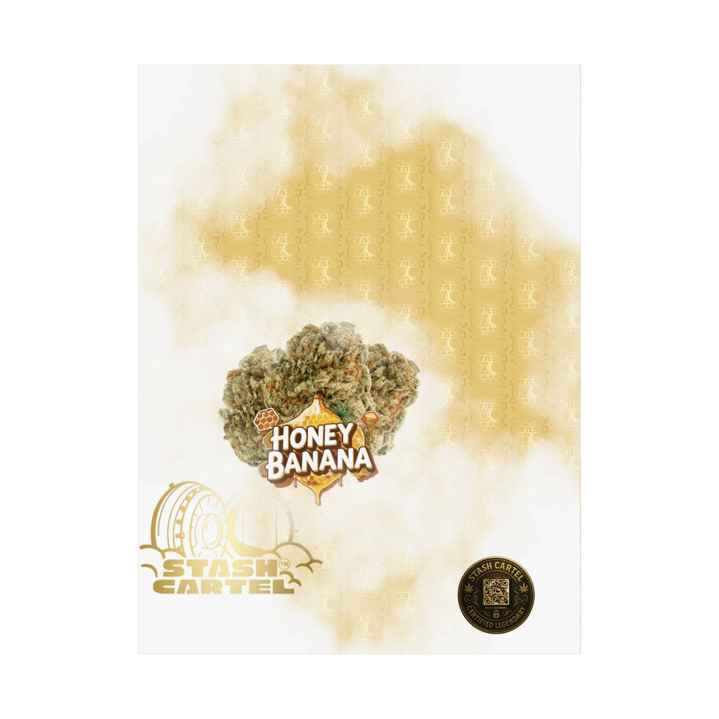 🍌🍯 "Honey Banana" Indica-Hybrid Poster – Sweet Funk & Chill Drip