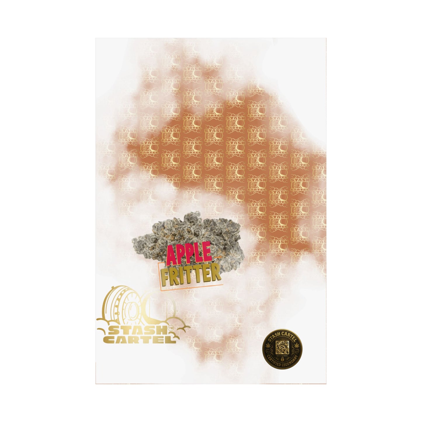 🍏🥧 "Apple Fritter" Hybrid Poster – High-THC Dessert Gas Wall Art
