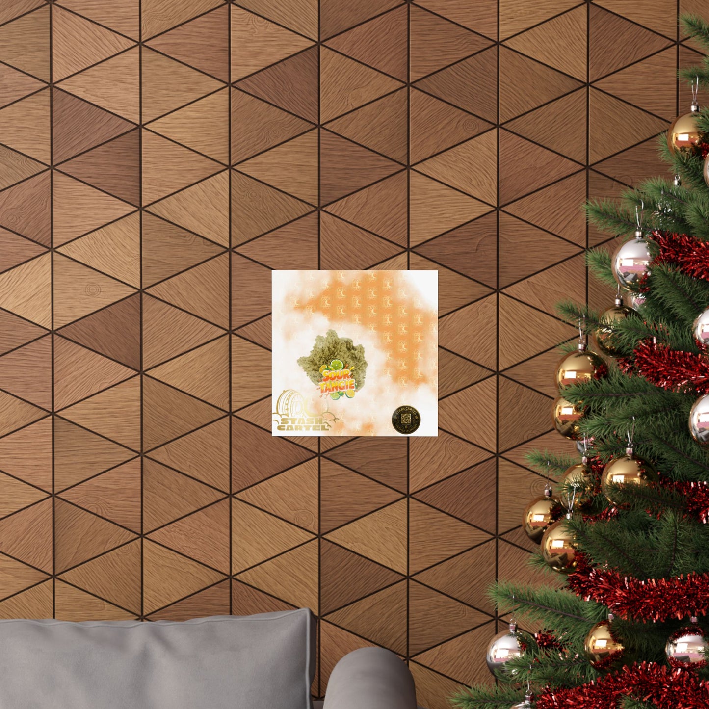 🍊⚡ Sour Tangie Poster – Citrus-Forward Sativa Poster with Diesel Drive