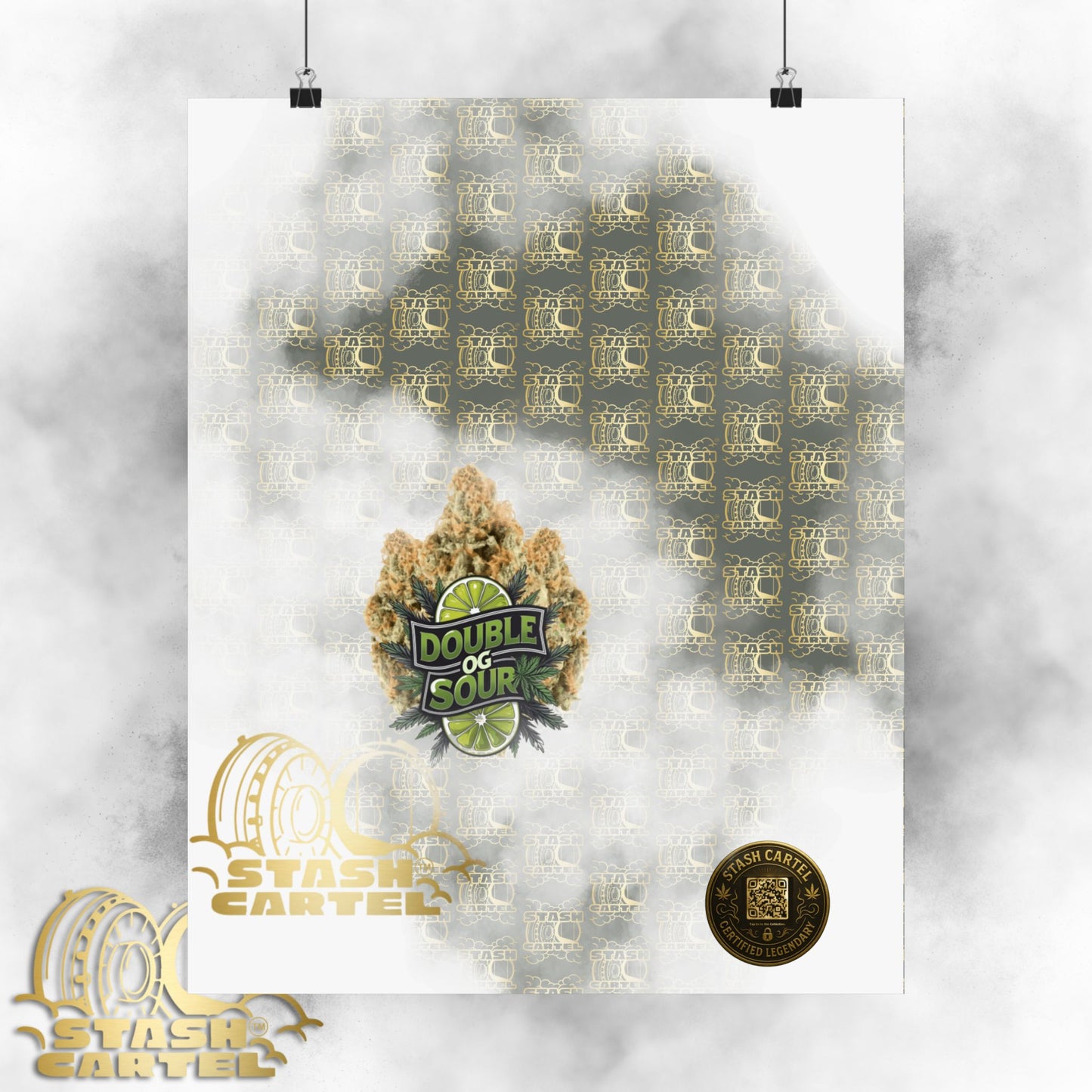 🔋⛽ "Double OG Sour" Indica-Hybrid Poster – Heavy Gas, Deeper Vibes