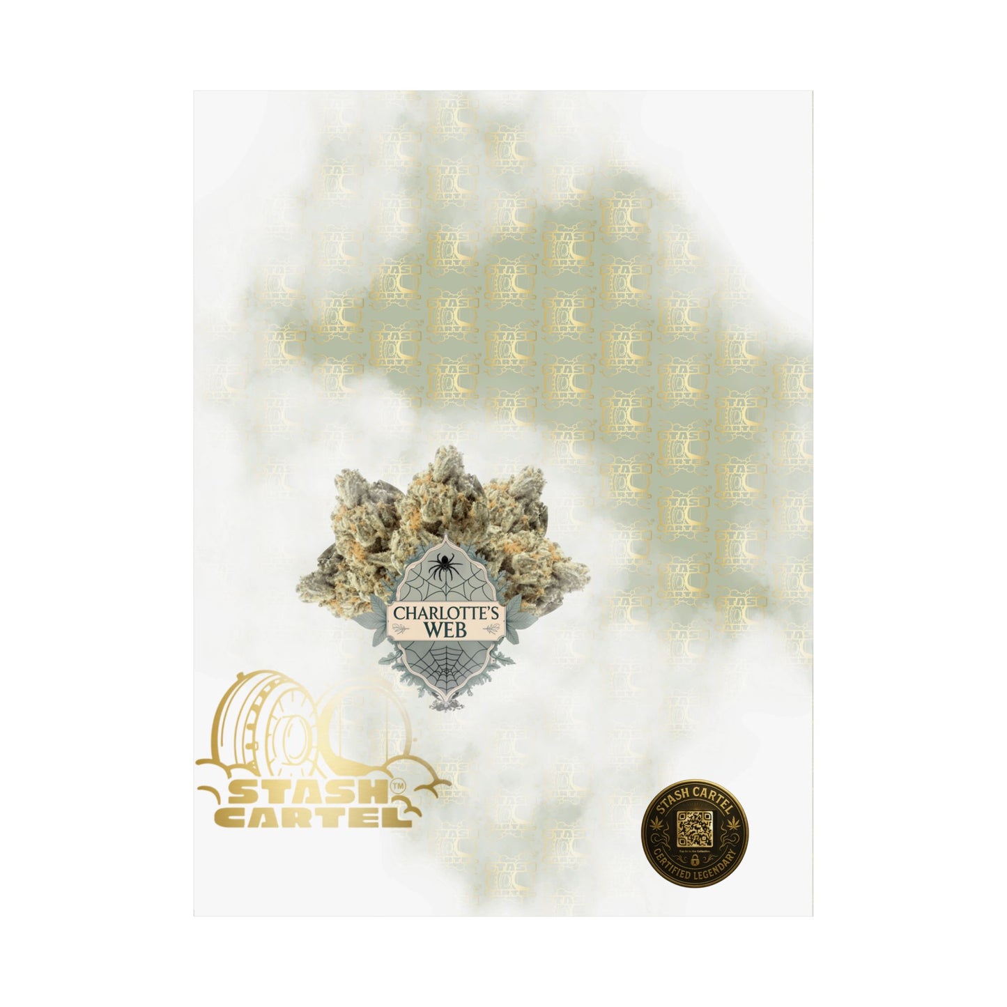 🕸️🌱 Charlotte’s Web Poster – High-CBD Wellness Wall Art with Purpose