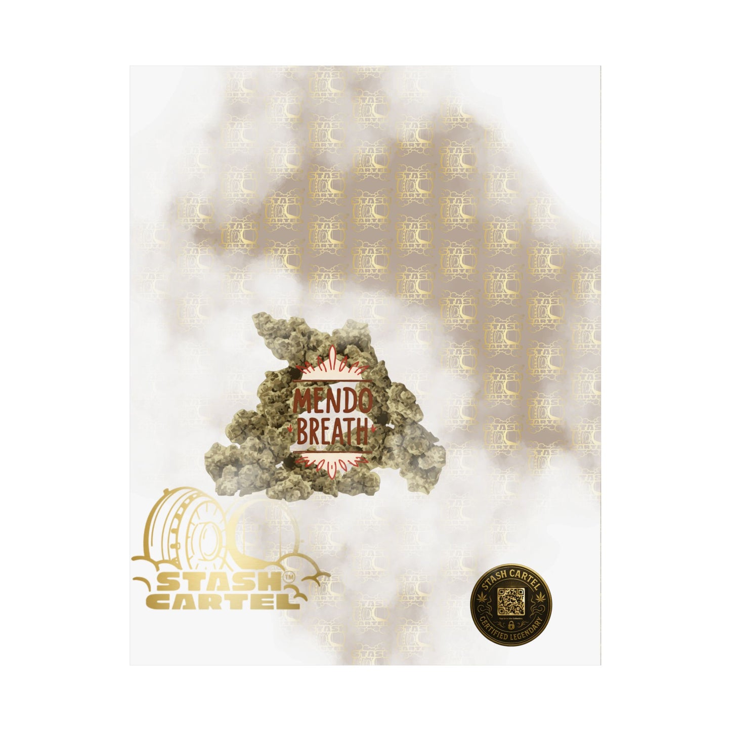 🌲💨 Mendo Breath Poster – Sweet Gas Wall Art with NorCal Indica Power