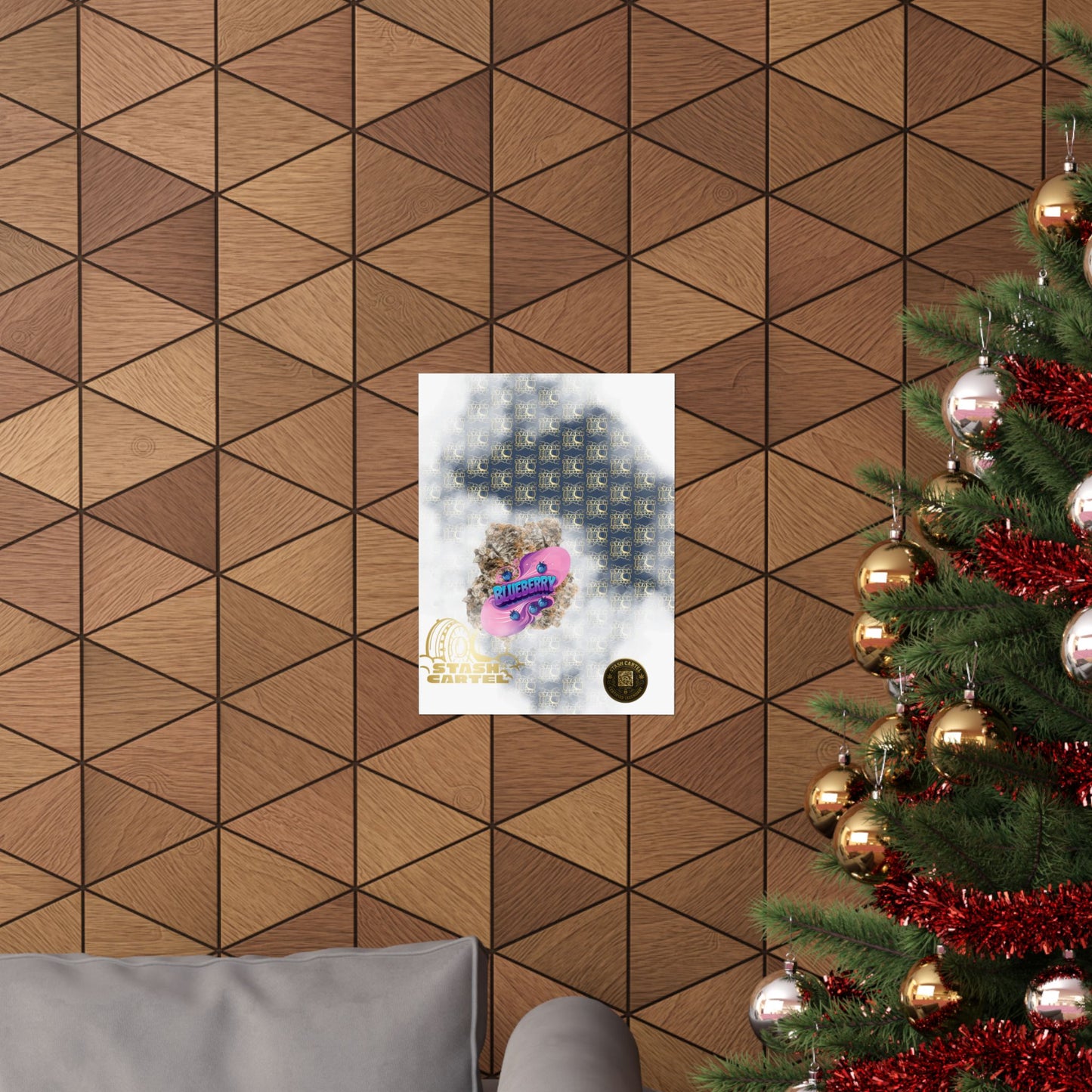 🫐🎶 Blueberry Poster – Classic Indica Poster Packed with Fruity Nostalgia
