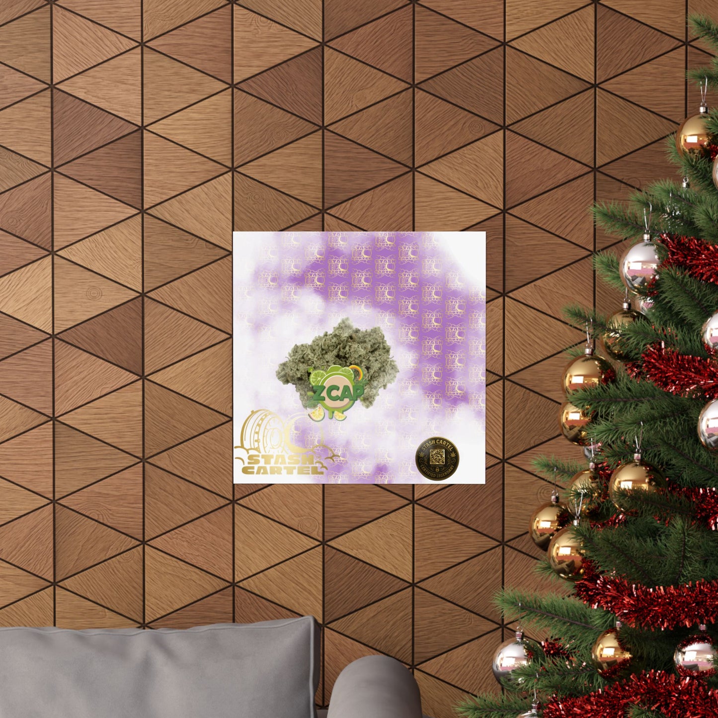 🧢🍬 Z Cap Poster – Designer Zkittlez Hybrid Wall Poster with Drippy Terps