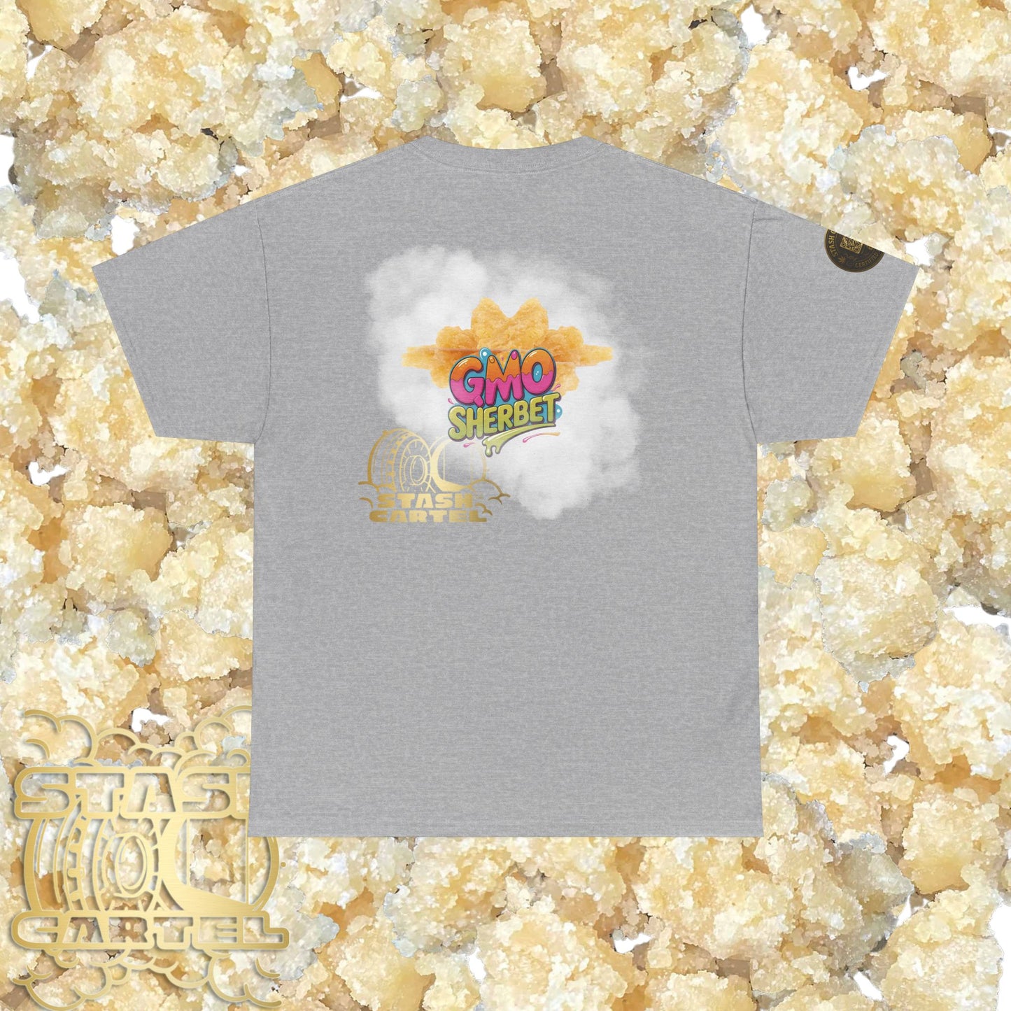 GMO Sherbet Sugar Wax Tee – Full Spectrum Drip, Loud & Creamy Unisex Heavy Cotton Tee