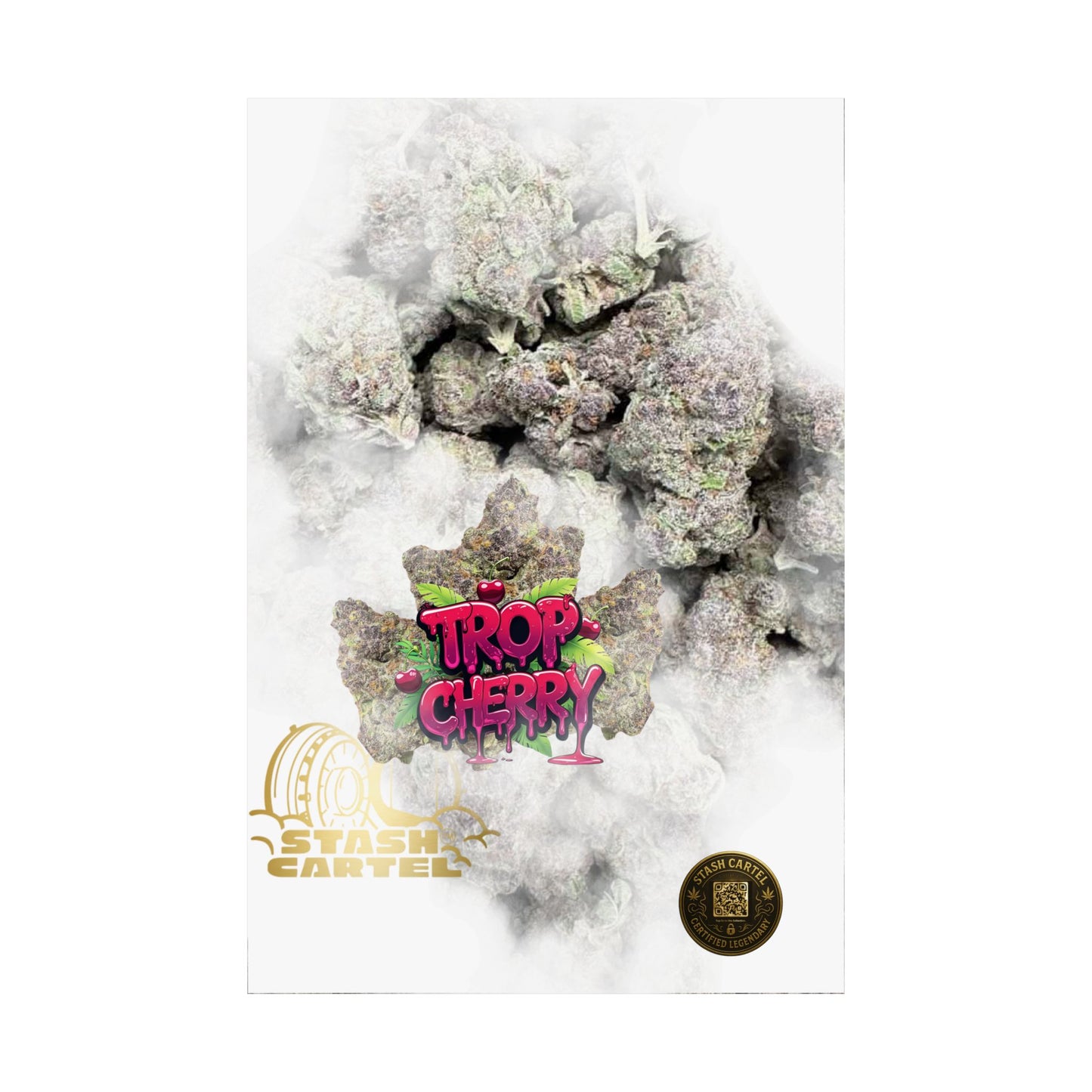 🍒⚡ Trop Cherry Poster – Sativa Poster for Sweet Energy & Focus