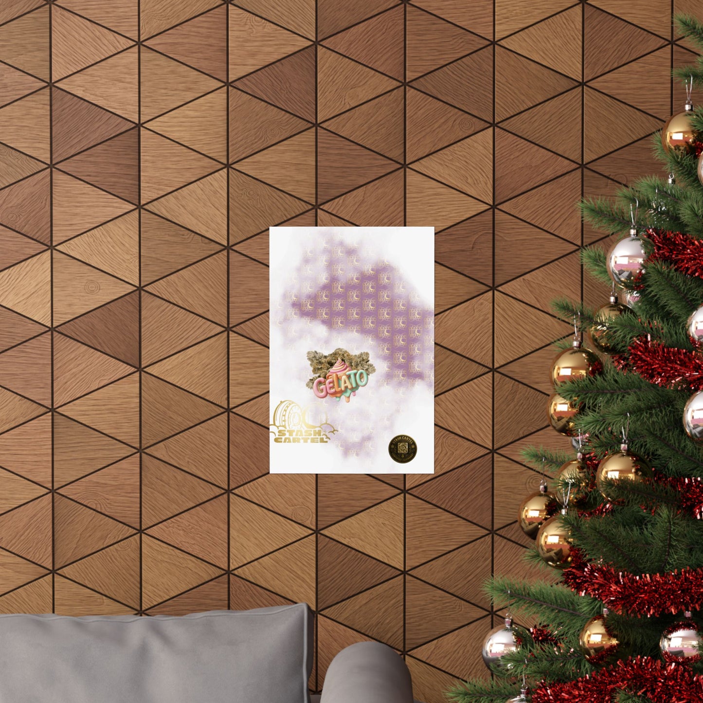 🍨 "Gelato" Strain Poster – Creamy Cannabis Wall Print with Smooth Vibes