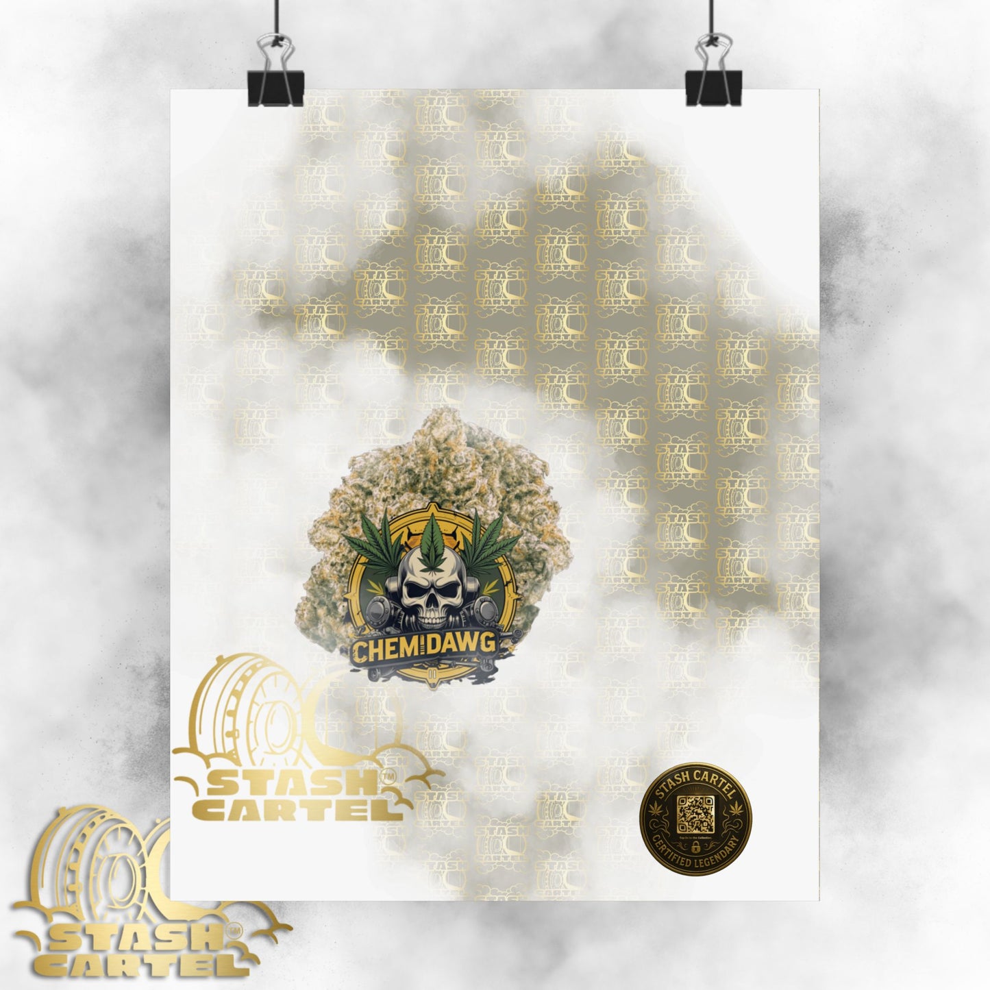 🧪⛽ Chemdawg Poster – Classic Gas Strain Wall Art with Heavy Hybrid Energy