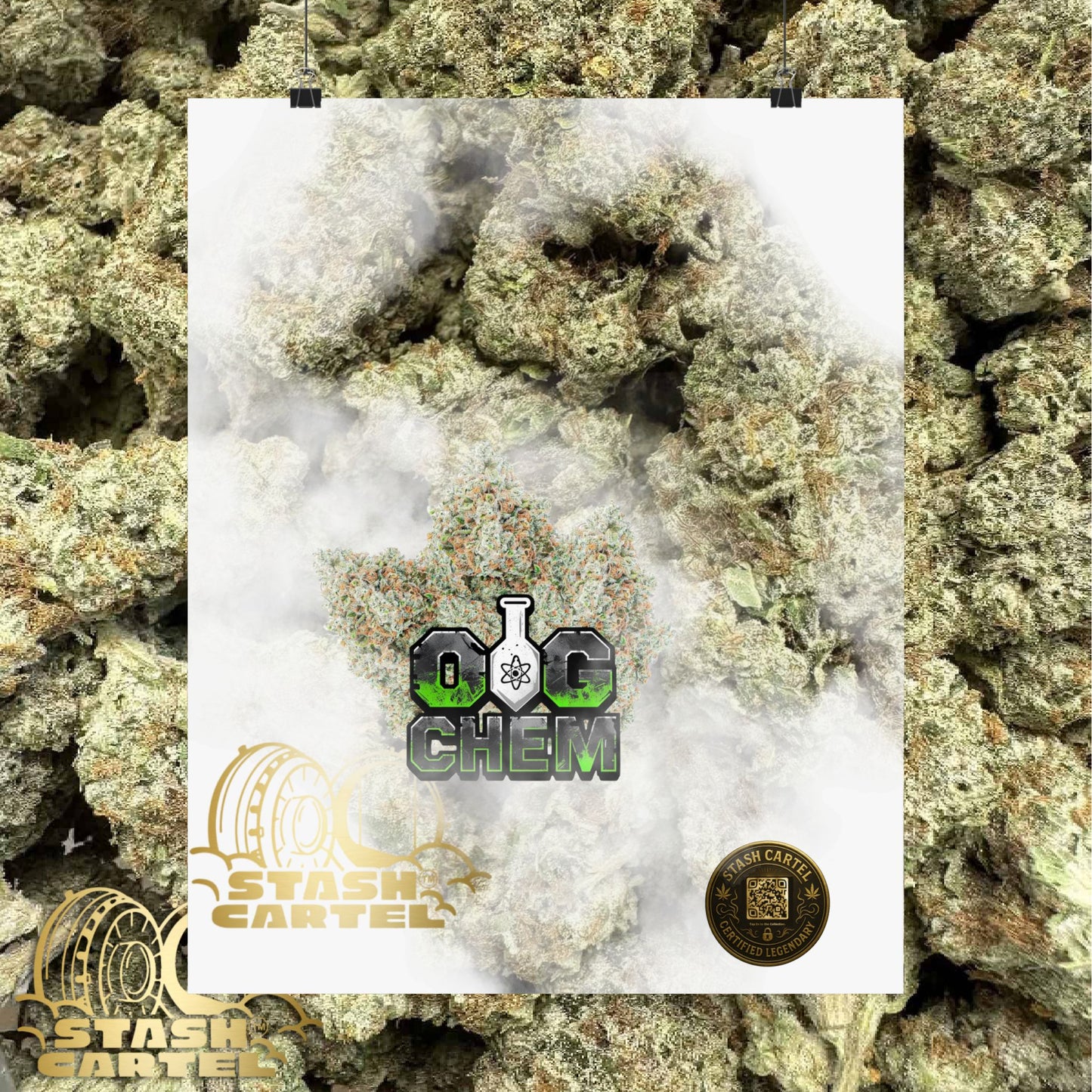 OG Chem Strain Poster – Loud Gas Cannabis Art for True Heads