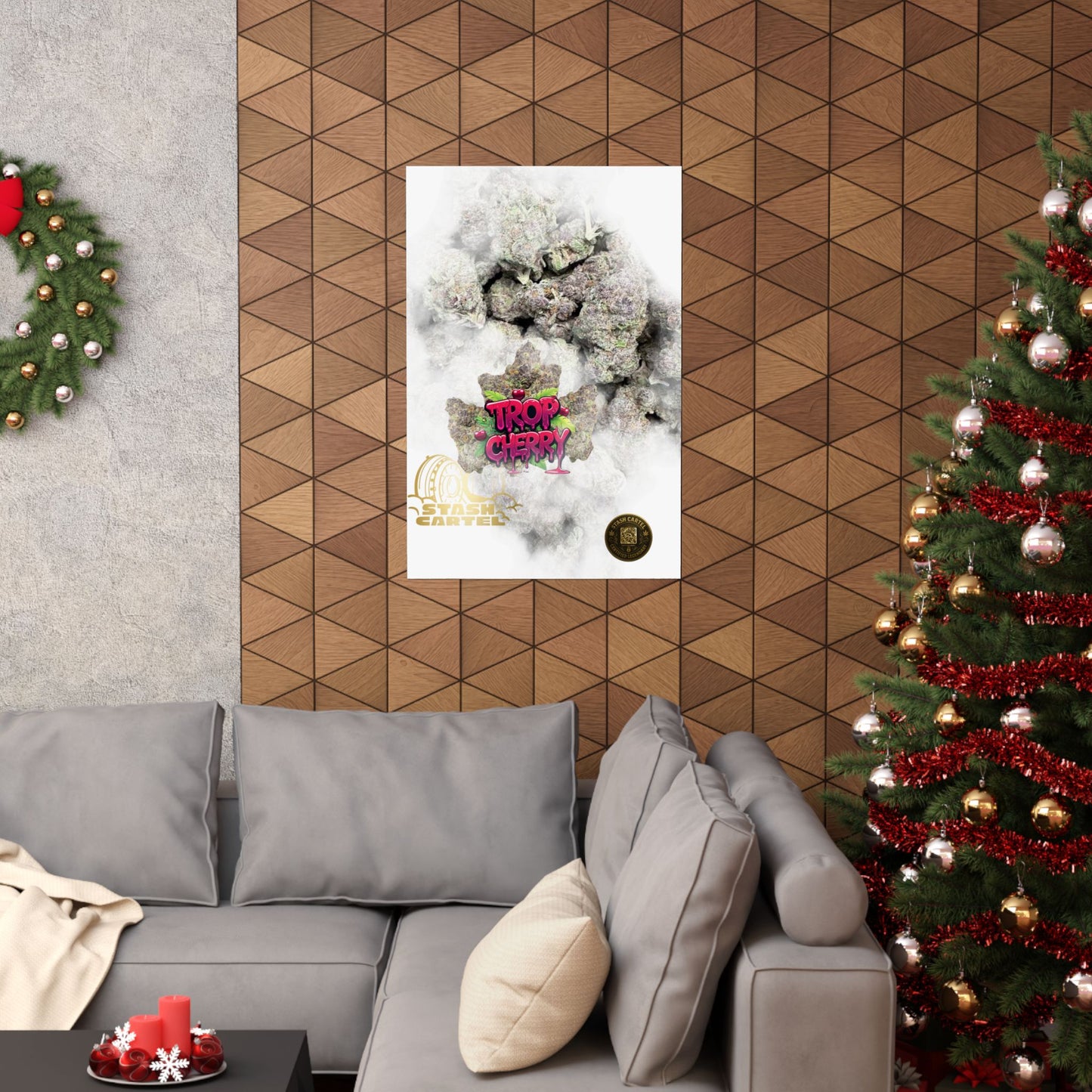 🍒⚡ Trop Cherry Poster – Sativa Poster for Sweet Energy & Focus