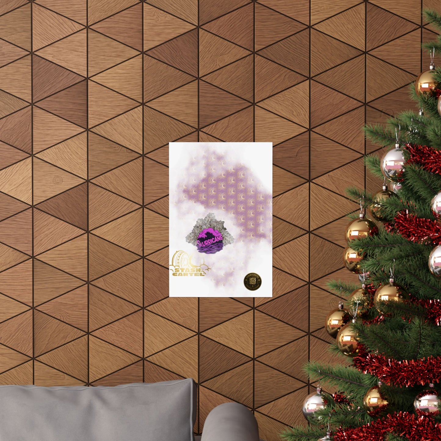 🌪️💜 Slurricane Poster – Indica Power Poster with Creamy Grape Terps