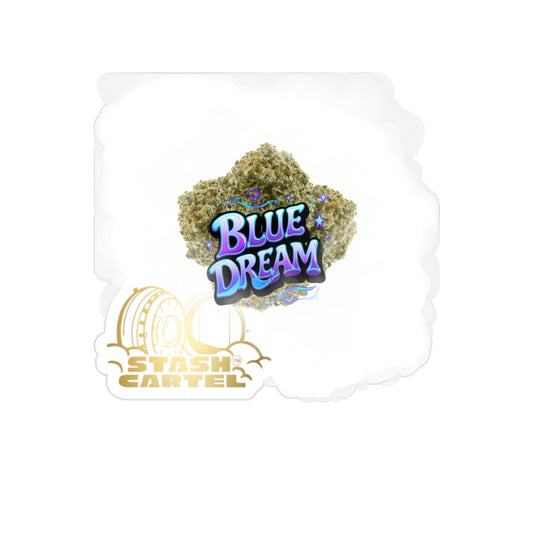 Blue Dream Transparent Outdoor Sticker – Cannabis Culture Art