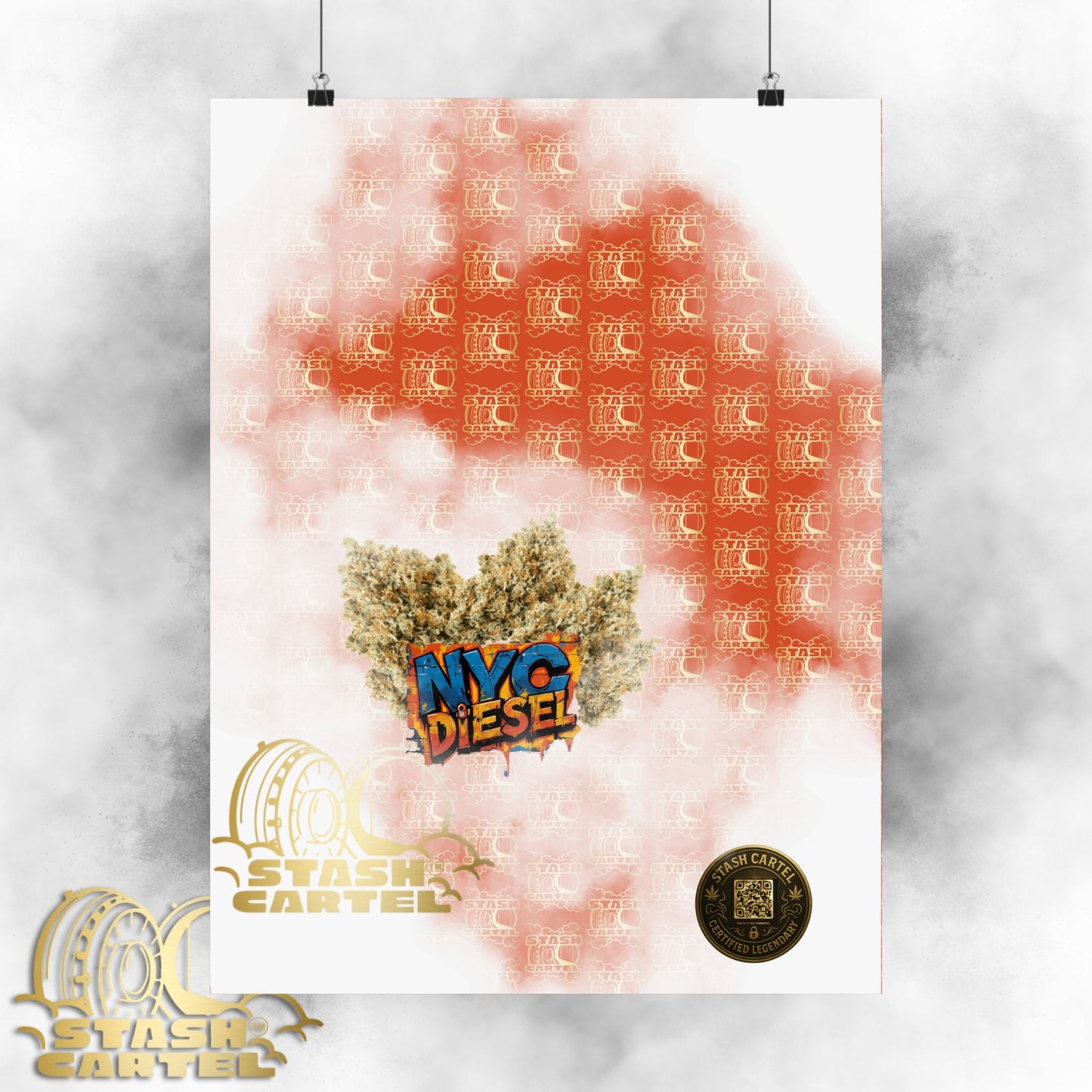 🗽⛽ NYC Diesel Poster – Iconic Sativa-Dominant Hybrid with Grapefruit Citrus & East Coast Funk