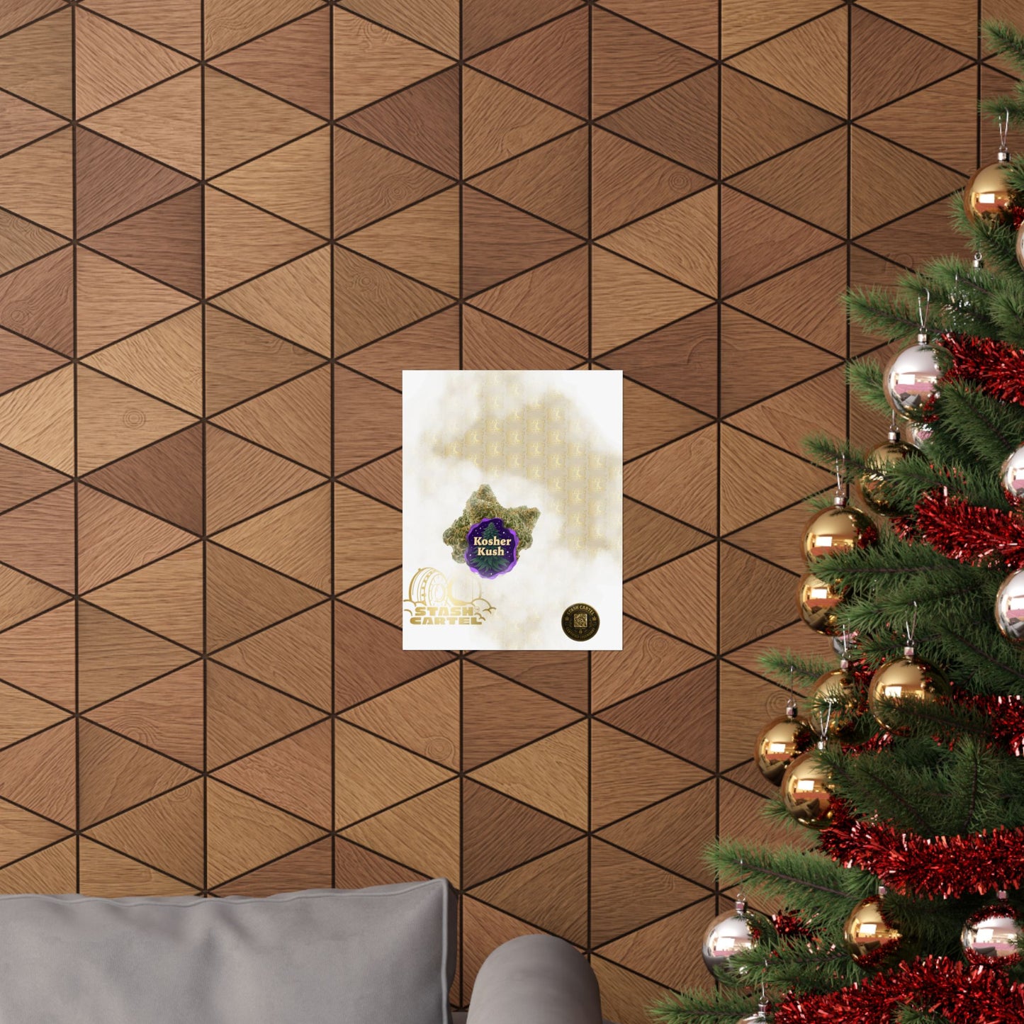 ✡️🌿 Kosher Kush Poster – Sacred Indica Poster with Award-Winning Gas