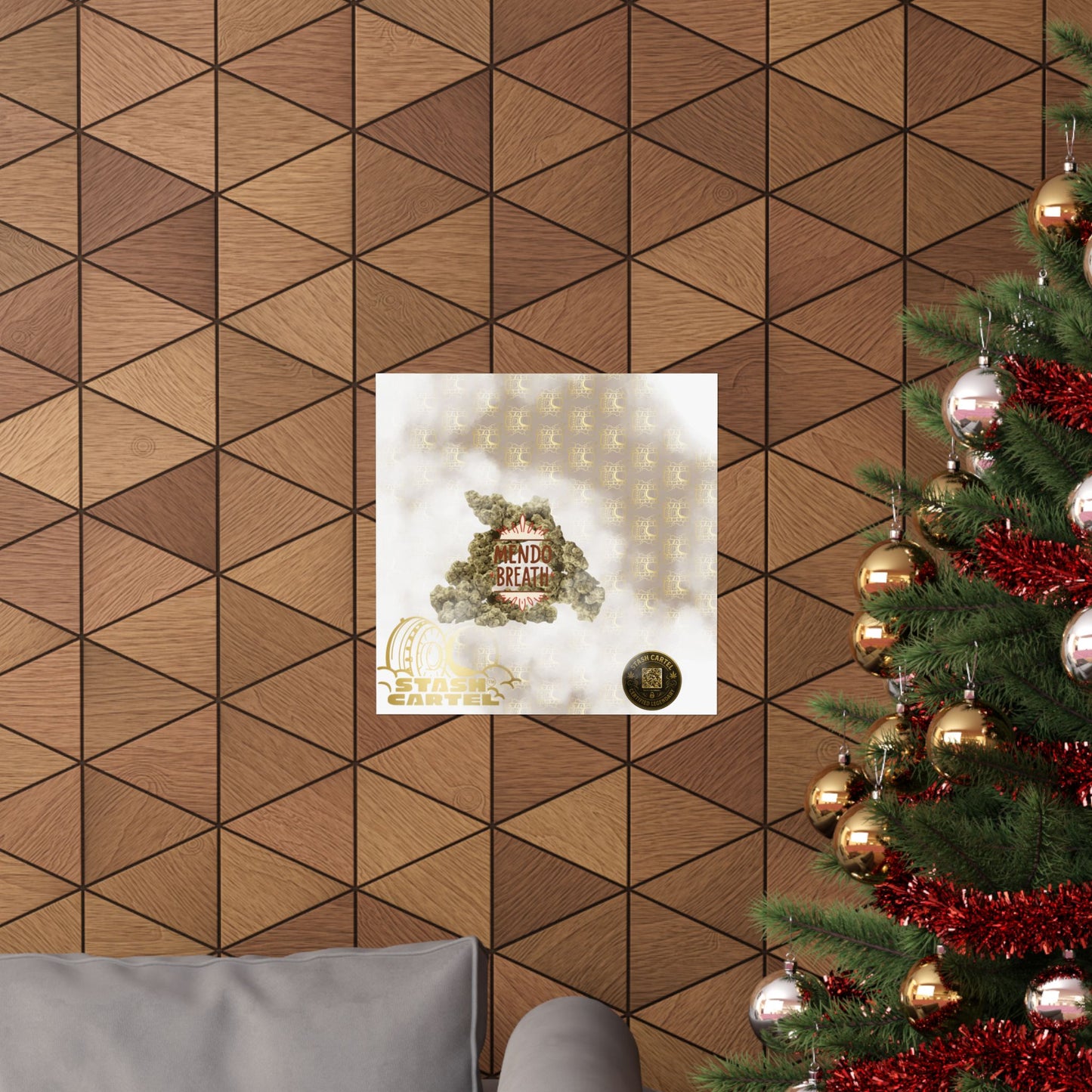 🌲💨 Mendo Breath Poster – Sweet Gas Wall Art with NorCal Indica Power