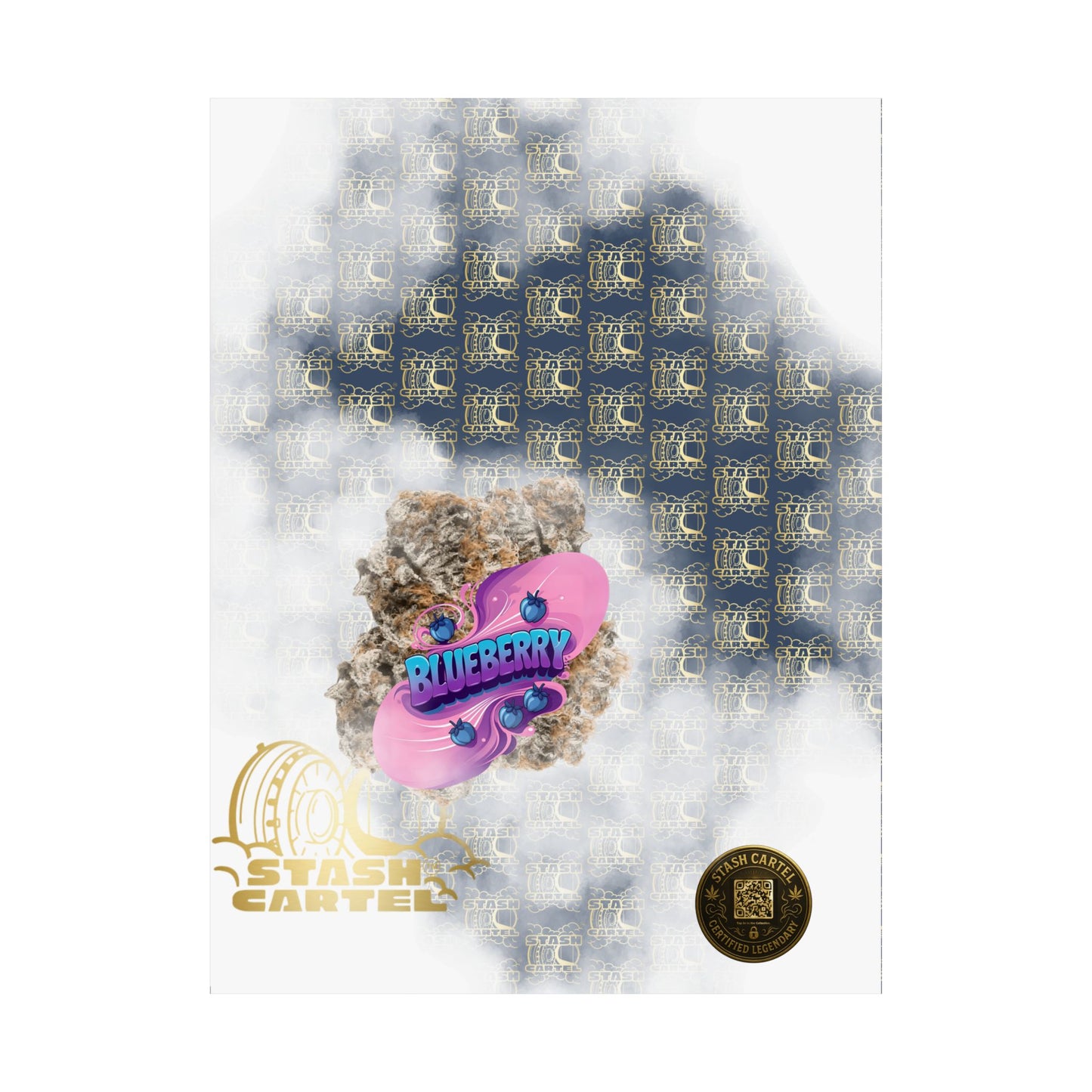 🫐🎶 Blueberry Poster – Classic Indica Poster Packed with Fruity Nostalgia