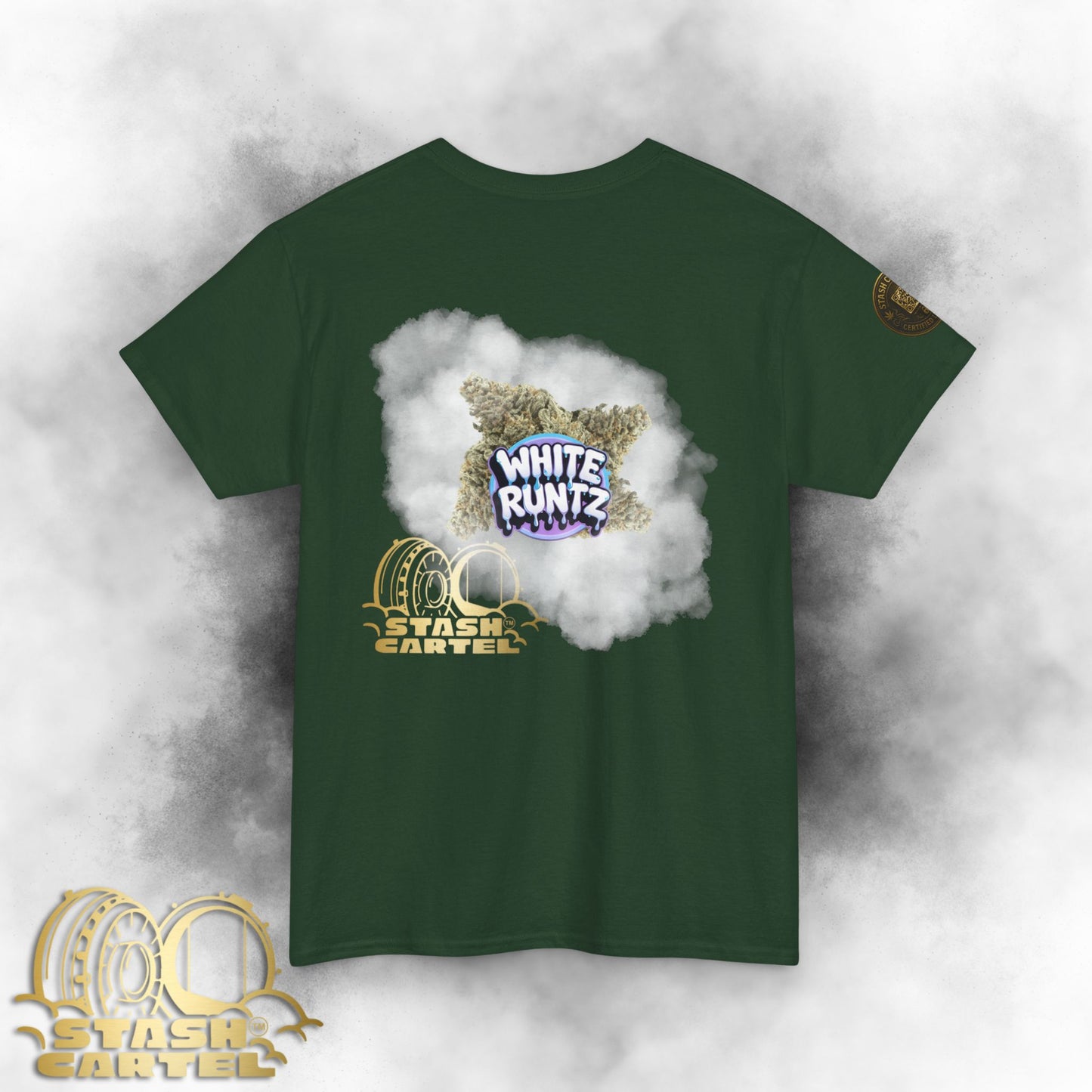 White Runtz Tee – Candy-Coated Gas King Unisex Cotton Tee