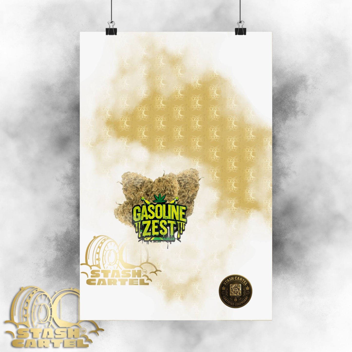 ⛽🍋 Gasoline Zest Poster – Zesty Diesel Hybrid Wall Art with Bold Flavor