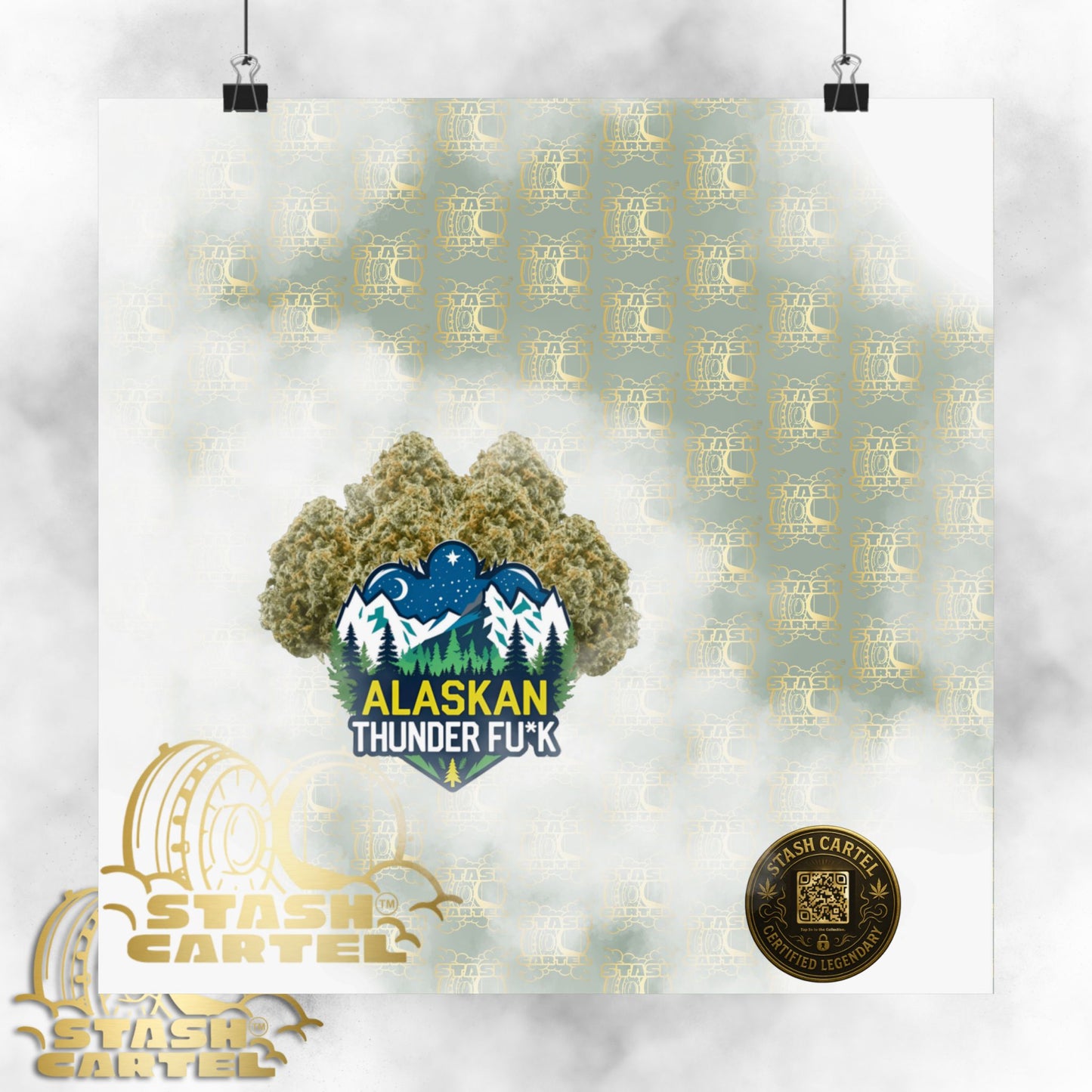 ❄️💨 Alaskan Thunder Fuck Poster – Cold Sativa Energy for Wild Minds
