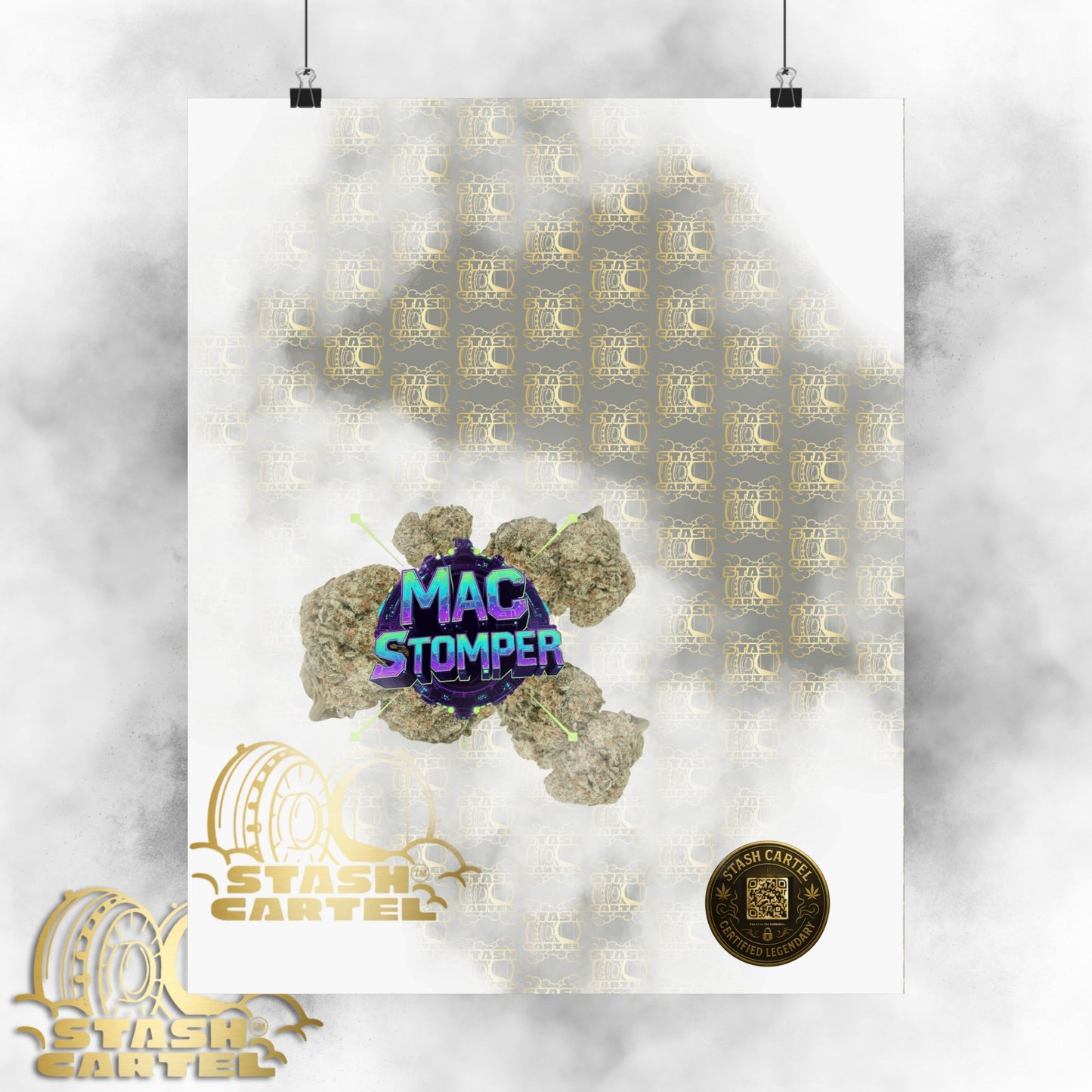 👟🪐 MAC Stomper Poster – Potent Hybrid with Creamy Gas & Cosmic Body High