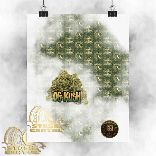 🔥 "OG Kush" Gas-Heavy Poster – West Coast Royalty Cannabis Wall Print