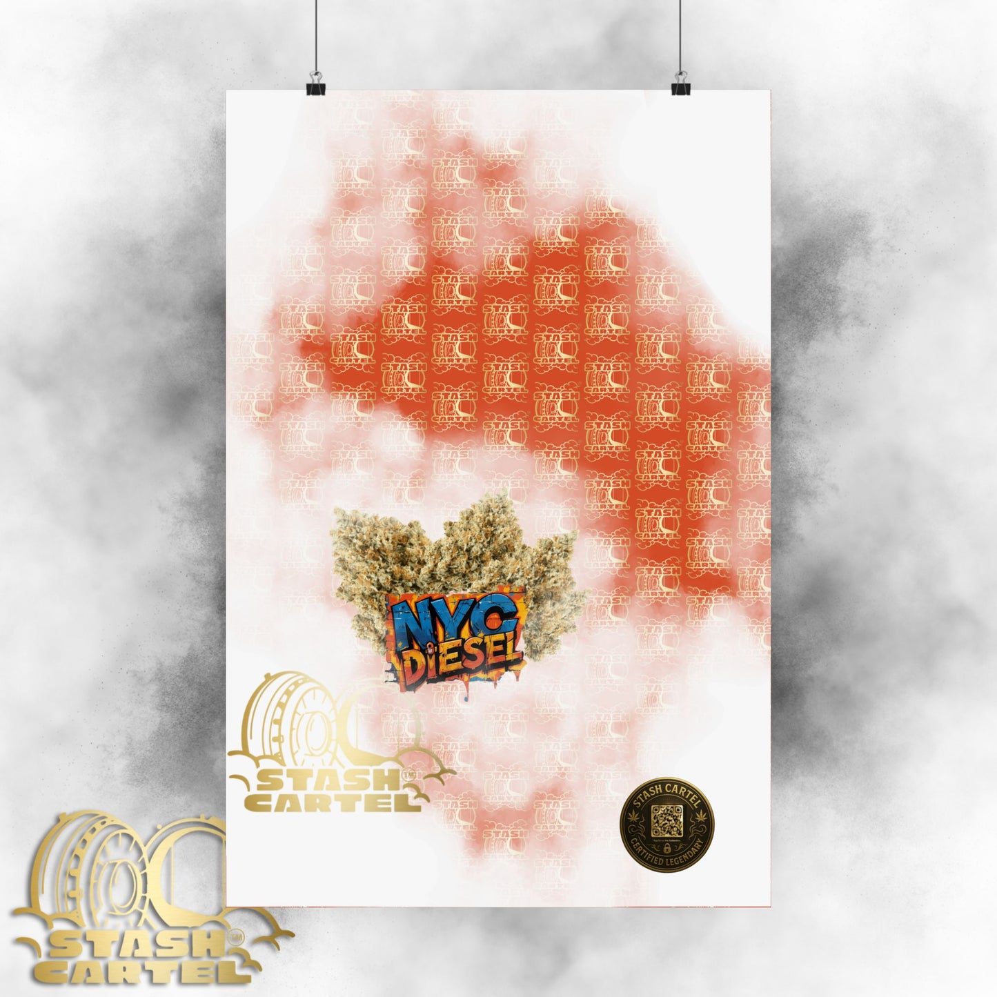 🗽⛽ NYC Diesel Poster – Iconic Sativa-Dominant Hybrid with Grapefruit Citrus & East Coast Funk