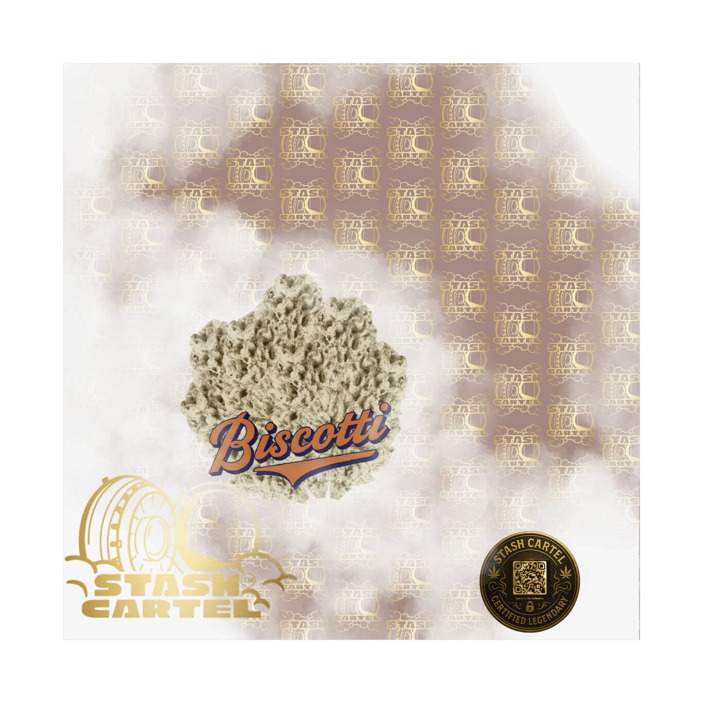 🍪🖤 Biscotti Poster – Cookie Gas Wall Art with Deep Indica Vibes