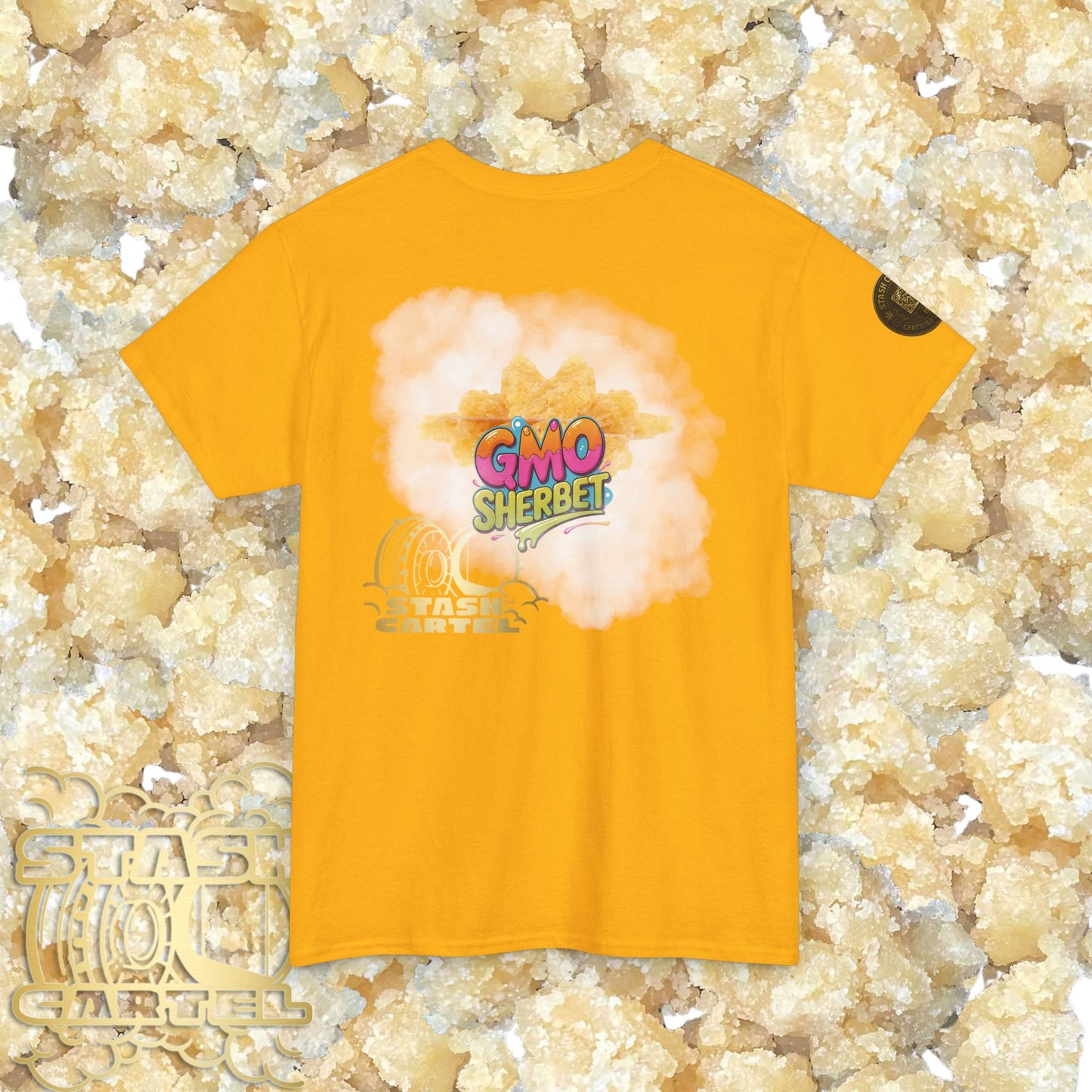 GMO Sherbet Sugar Wax Tee – Full Spectrum Drip, Loud & Creamy Unisex Heavy Cotton Tee
