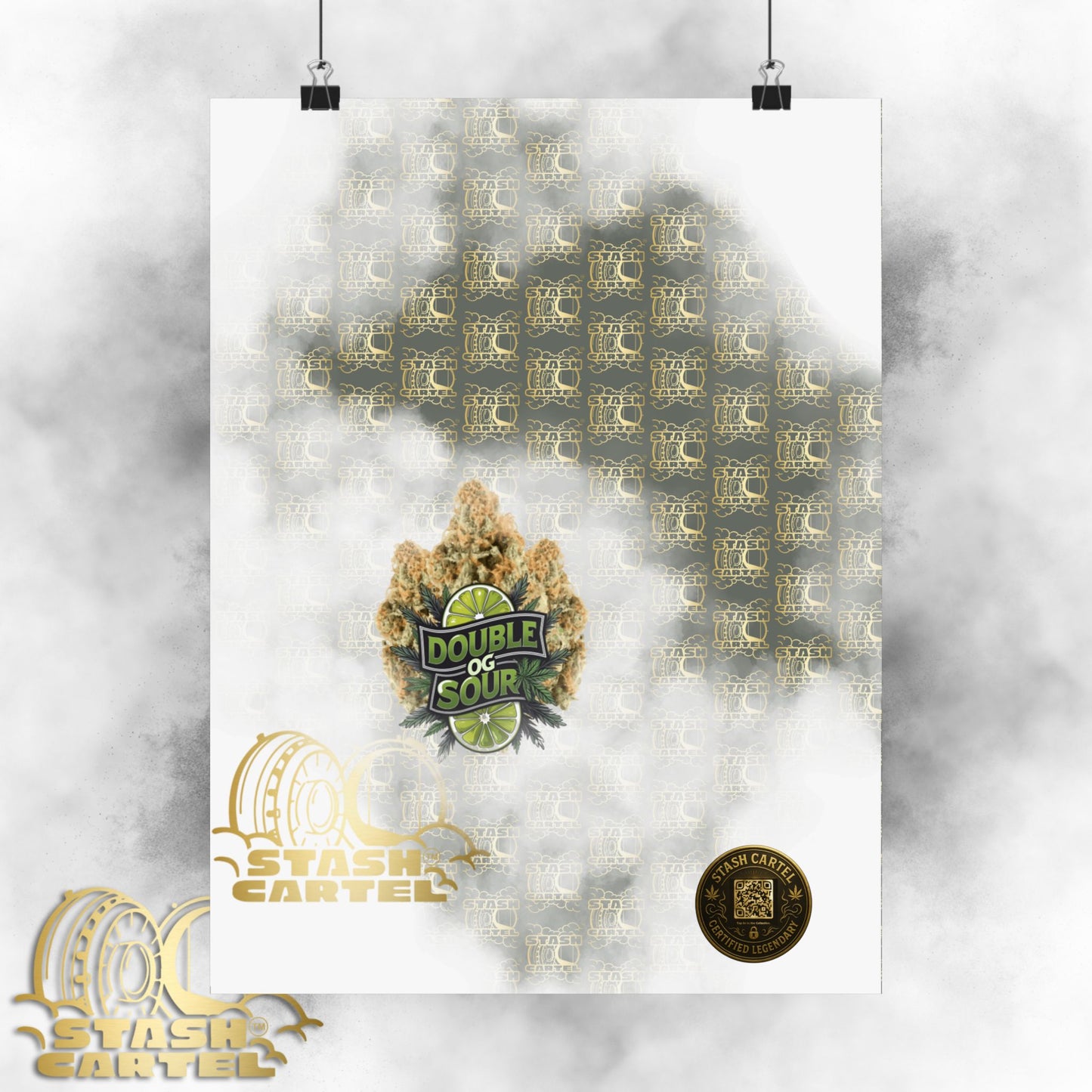 🔋⛽ "Double OG Sour" Indica-Hybrid Poster – Heavy Gas, Deeper Vibes