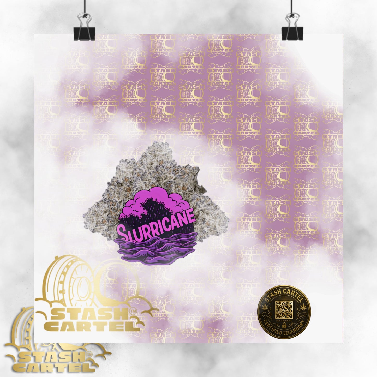 🌪️💜 Slurricane Poster – Indica Power Poster with Creamy Grape Terps