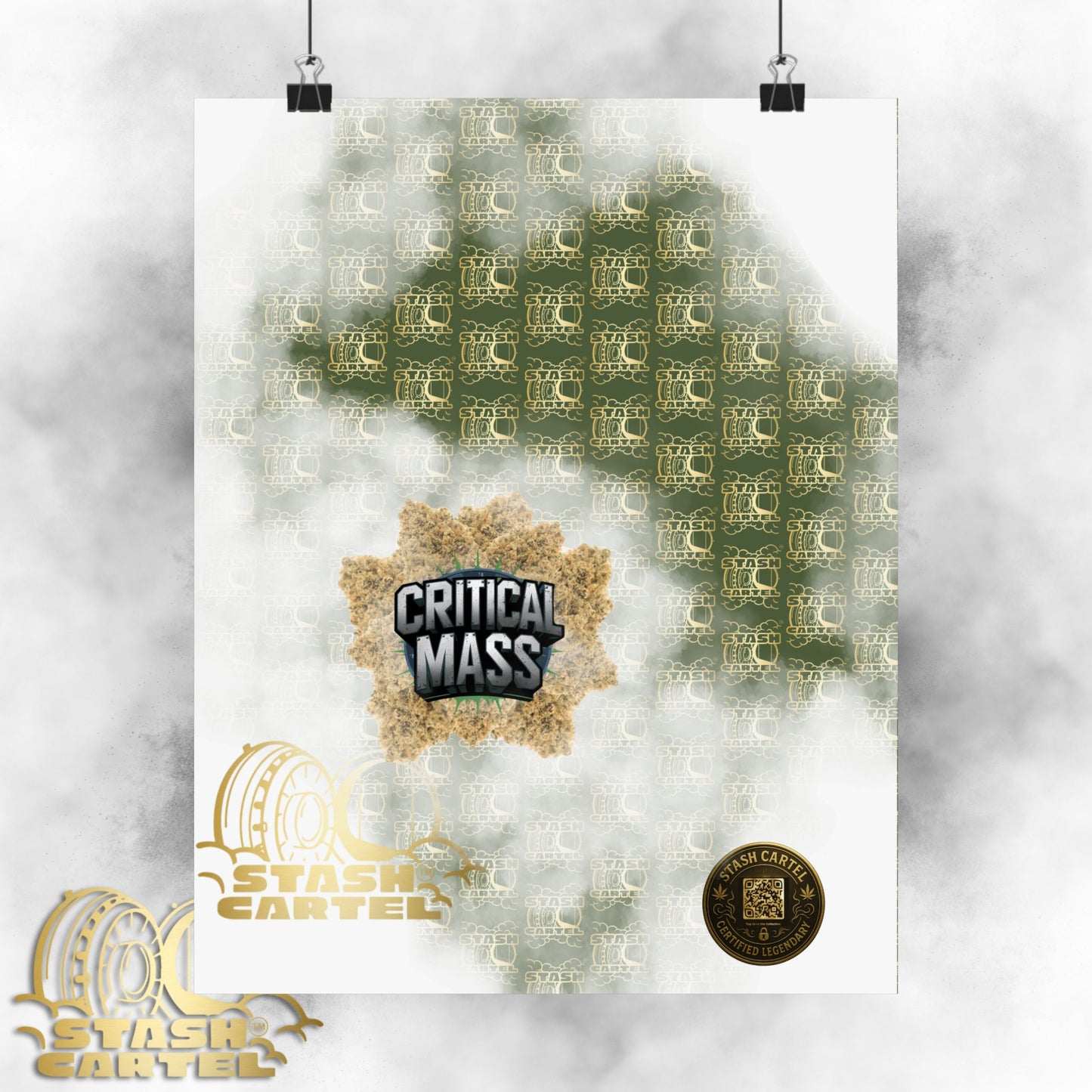 💥 "Critical Mass" Couch-Lock Indica Poster
