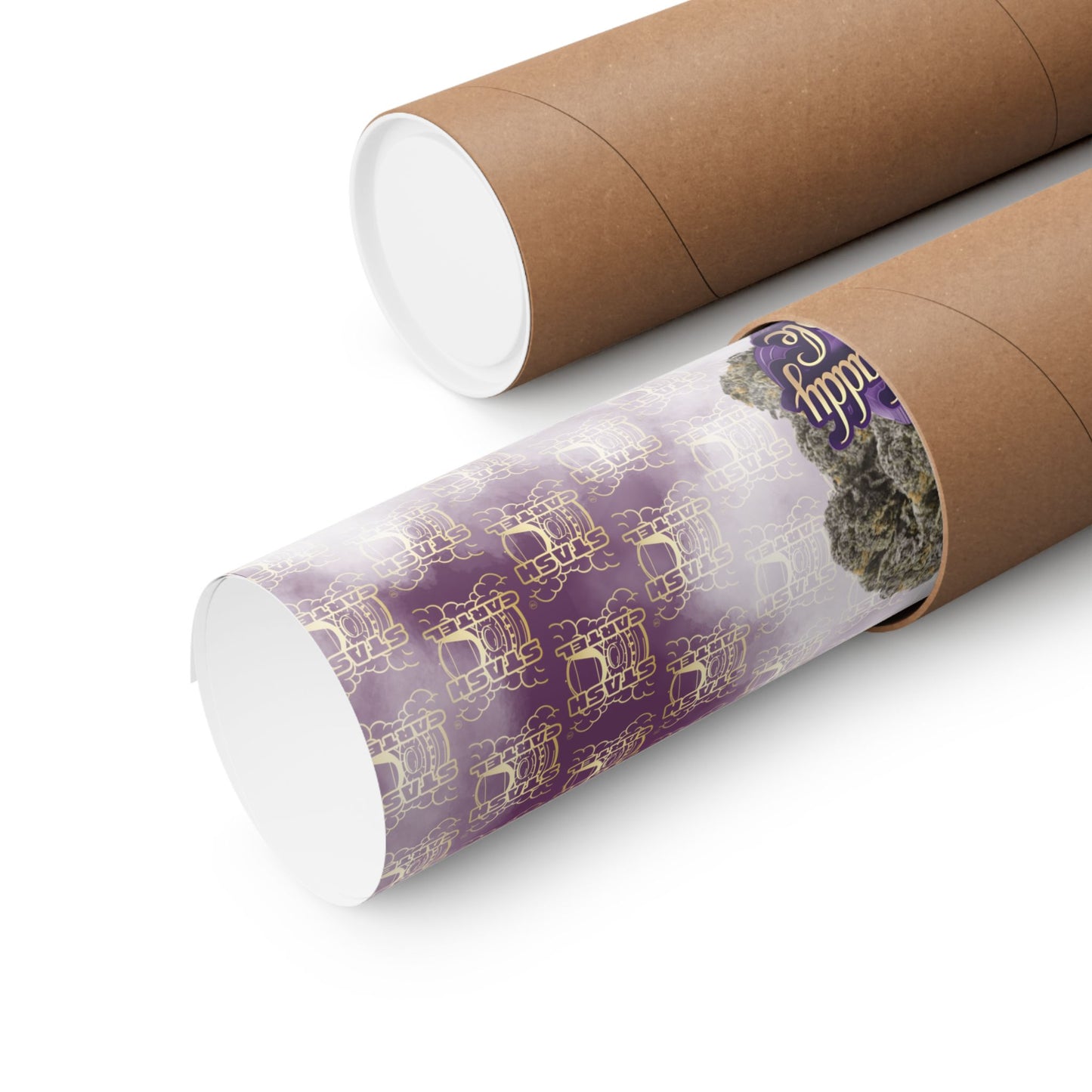 👑 "Granddaddy Purple" Poster – Indica Royalty in Regal Purple Tones