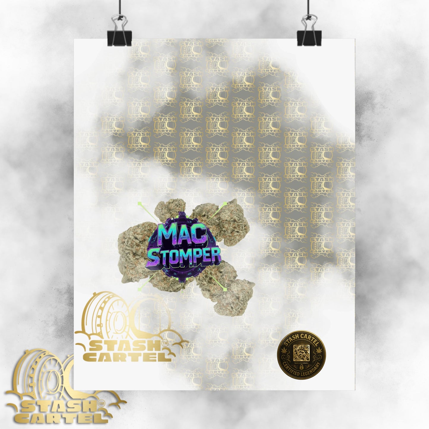 👟🪐 MAC Stomper Poster – Potent Hybrid with Creamy Gas & Cosmic Body High